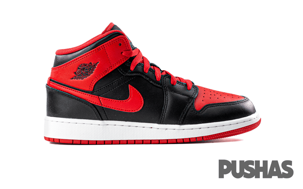 Air Jordan 1 Mid Alternate Bred Toe GS (2022)
