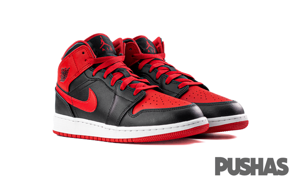 Air Jordan 1 Mid Alternate Bred Toe GS (2022)