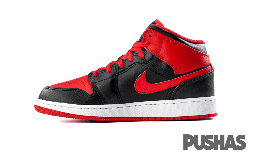 Air Jordan 1 Mid Alternate Bred Toe GS (2022)