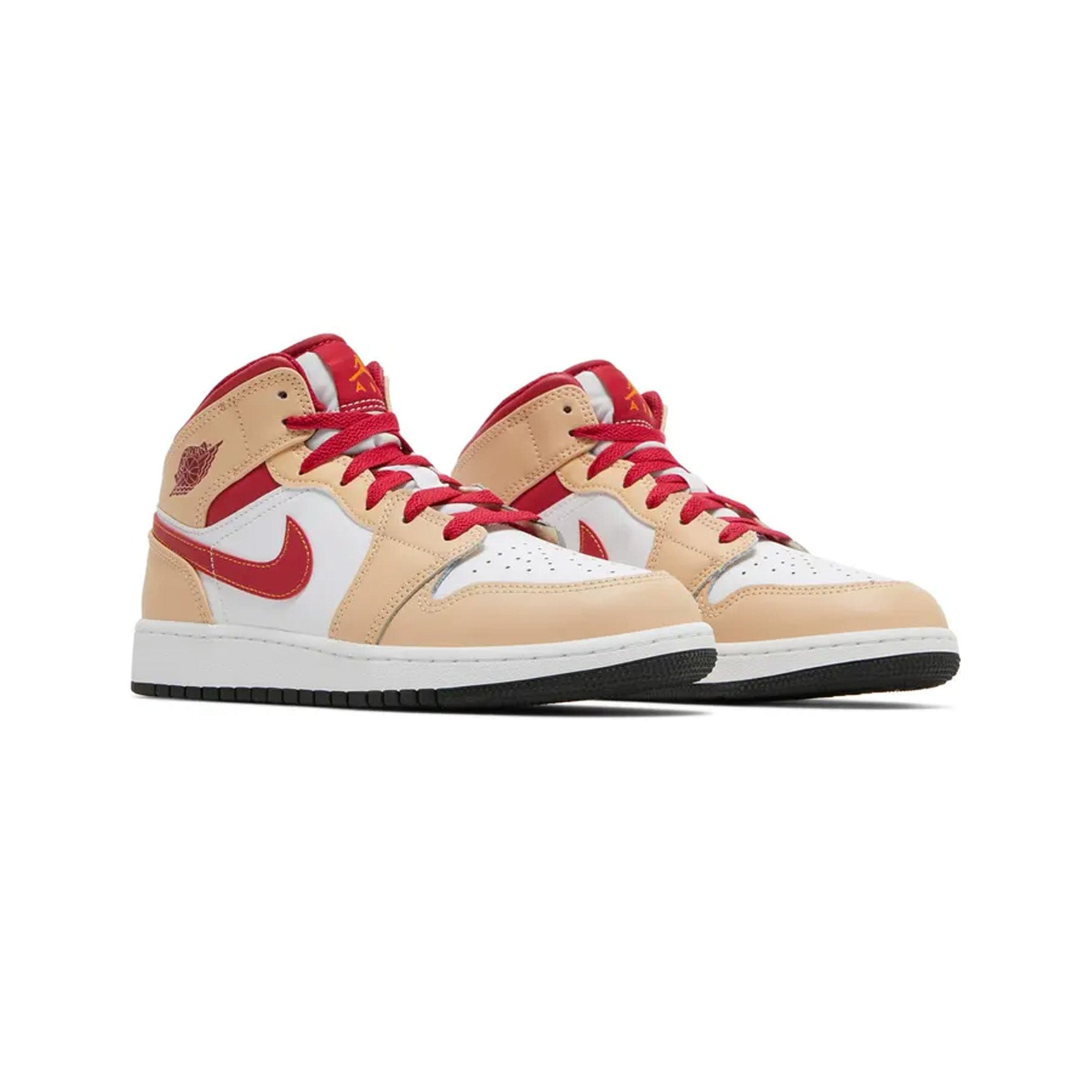 Air Jordan 1 Mid Light Curry Cardinal GS (2022)