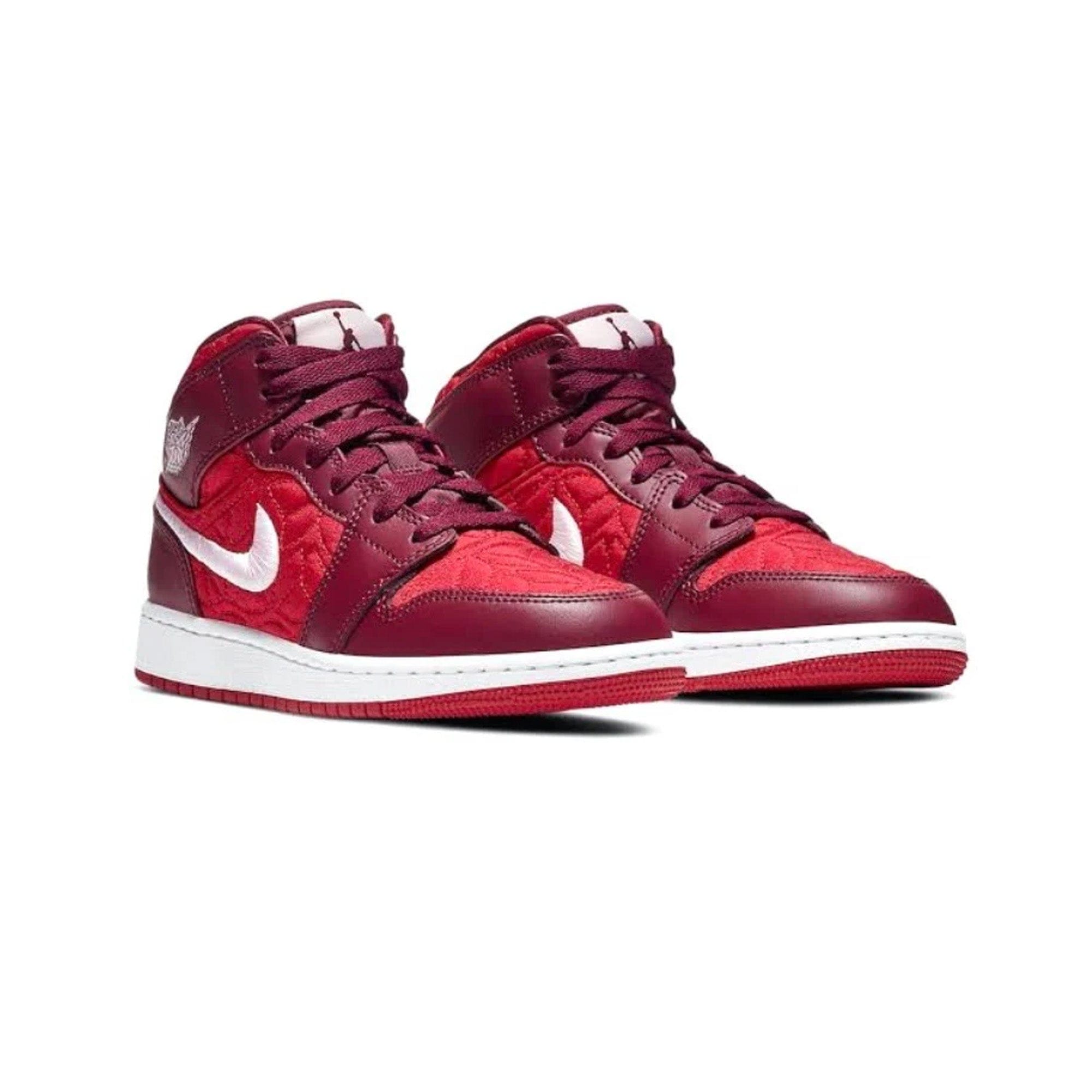 Air Jordan 1 Mid Red Quilt GS