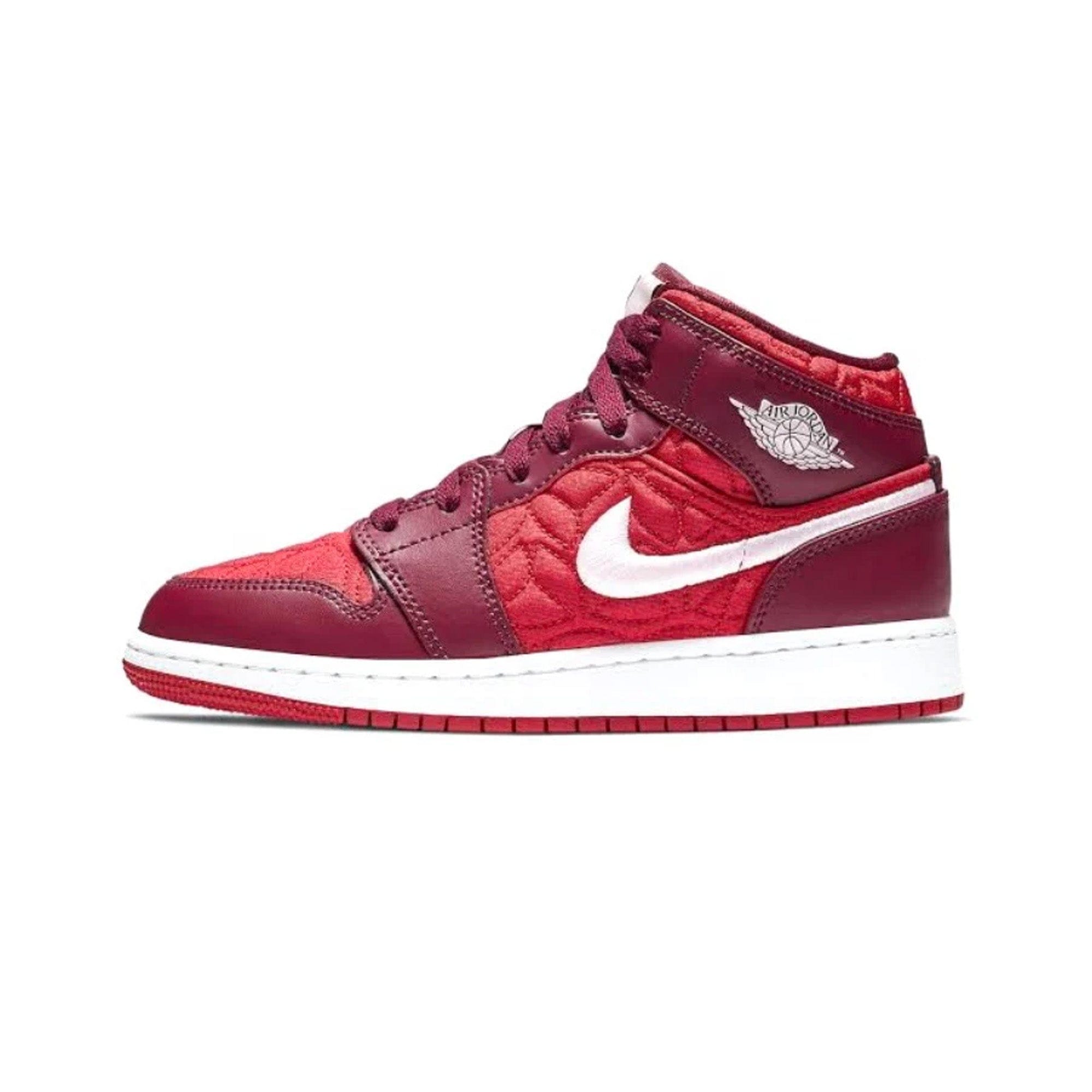 Air Jordan 1 Mid Red Quilt GS