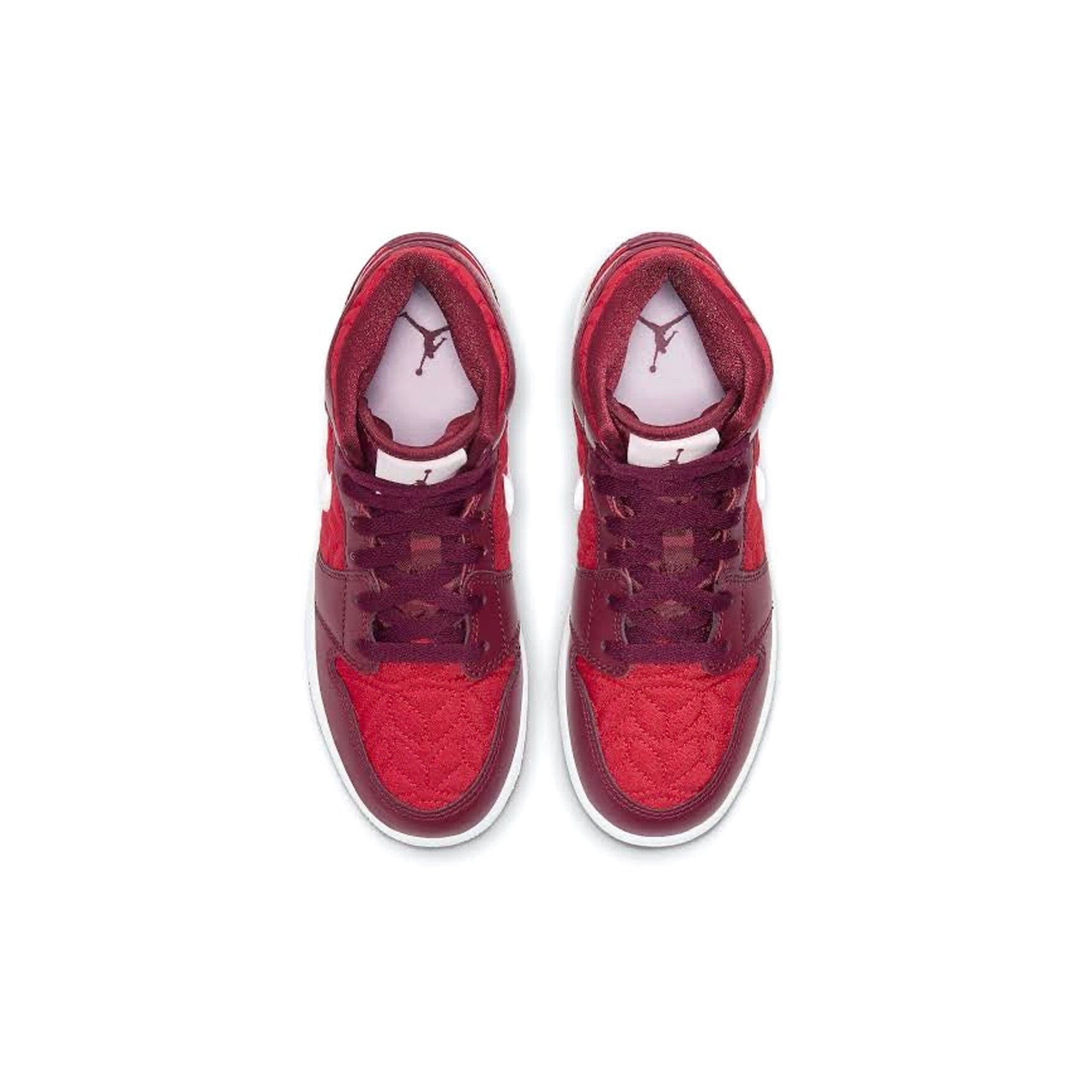 Air Jordan 1 Mid Red Quilt GS