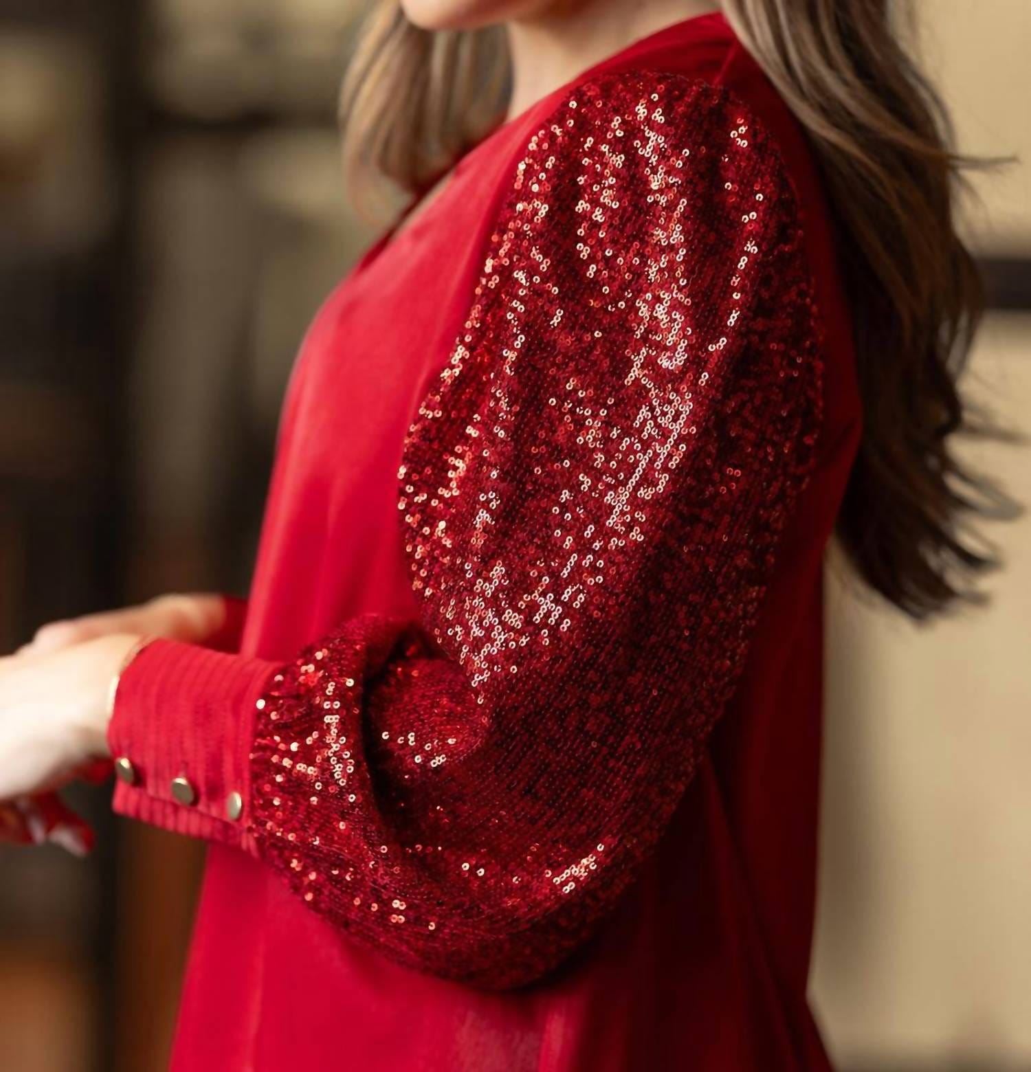 Air Jordan Jordan Sequin Dress In Red