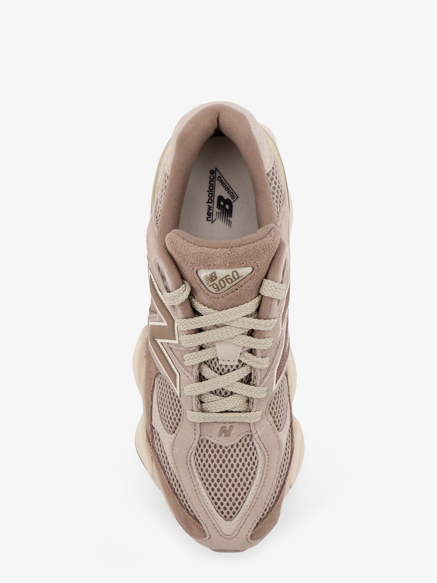 New Balance 9060 mesh and suede low - top sneakers