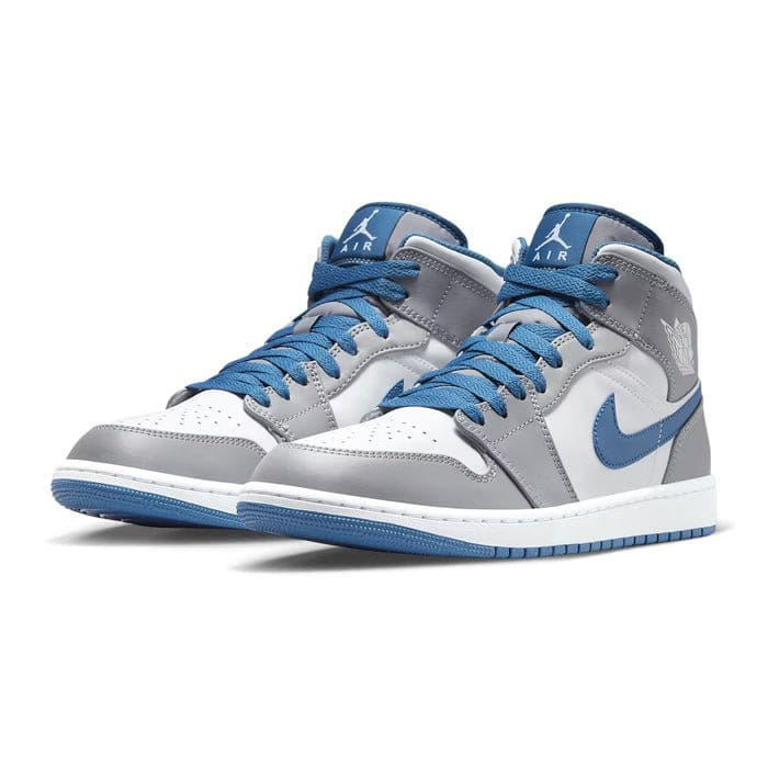 Air Jordan 1 Mid Cement True Blue