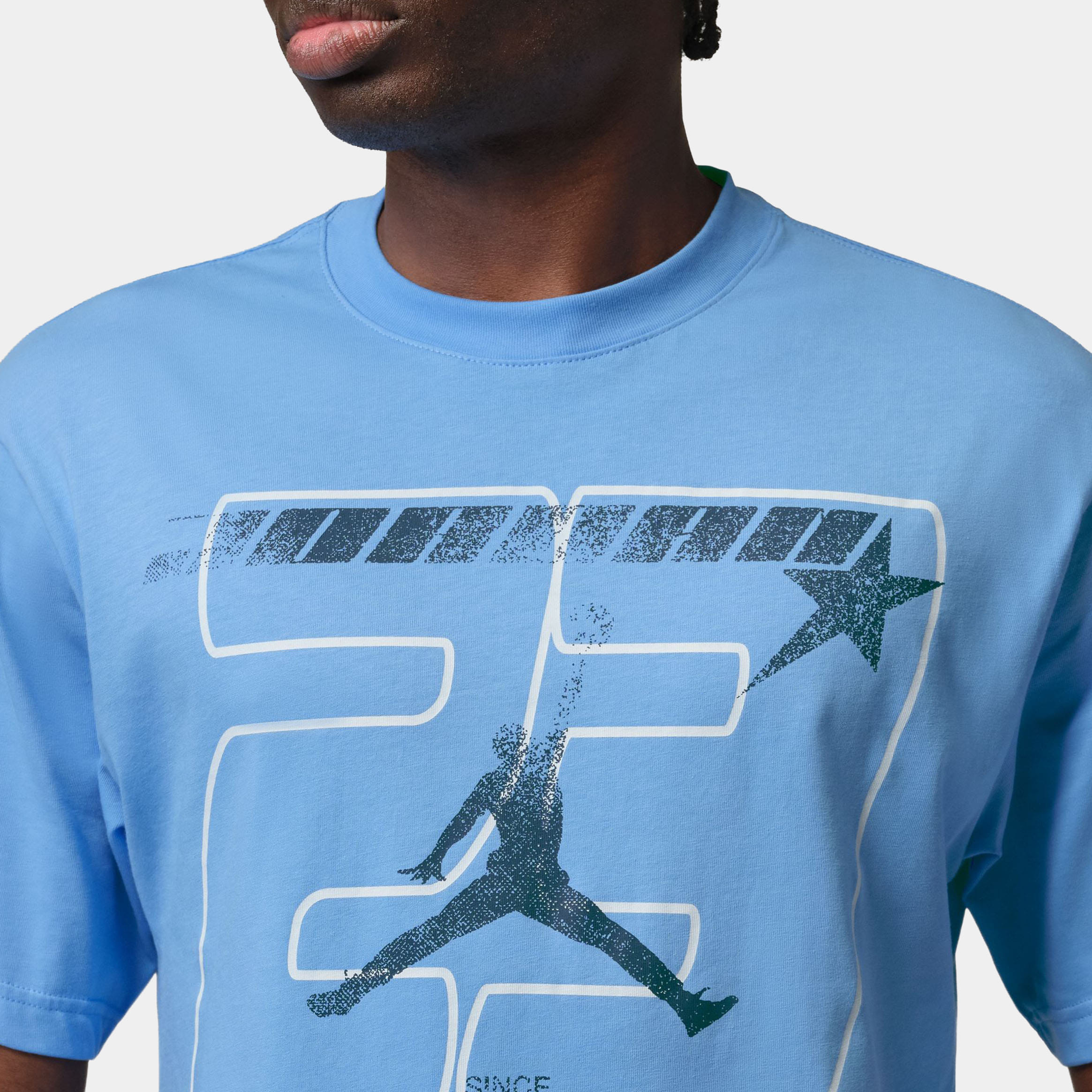 Air Jordan Graphic Mens Short Sleeve Shirt (University Blue)