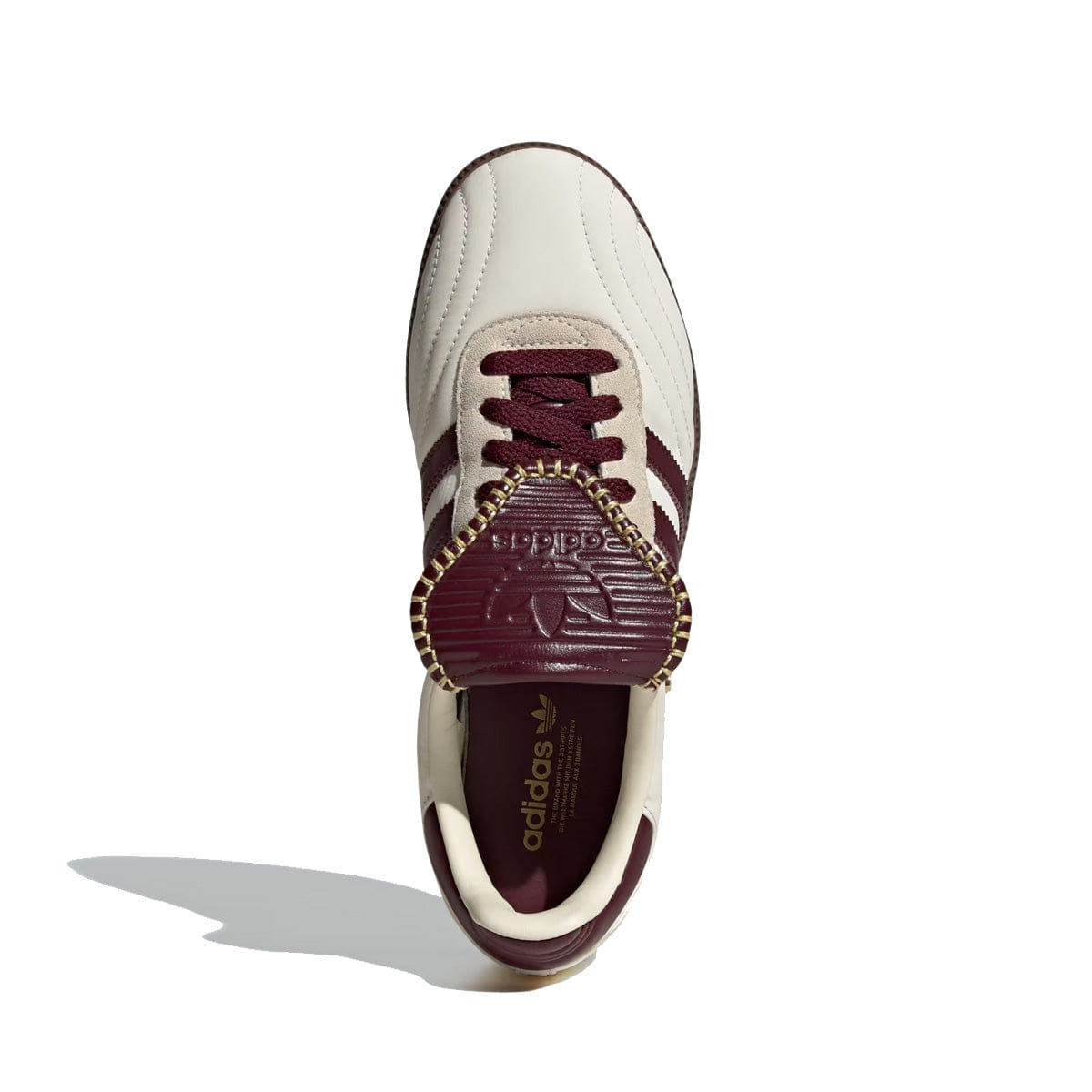 adidas Wmns SAMBA LONG TONGUE Cream White / Maroon / Gold Metallic