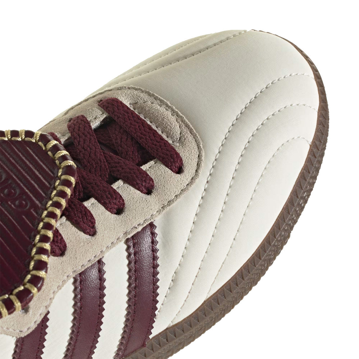 adidas Wmns SAMBA LONG TONGUE Cream White / Maroon / Gold Metallic