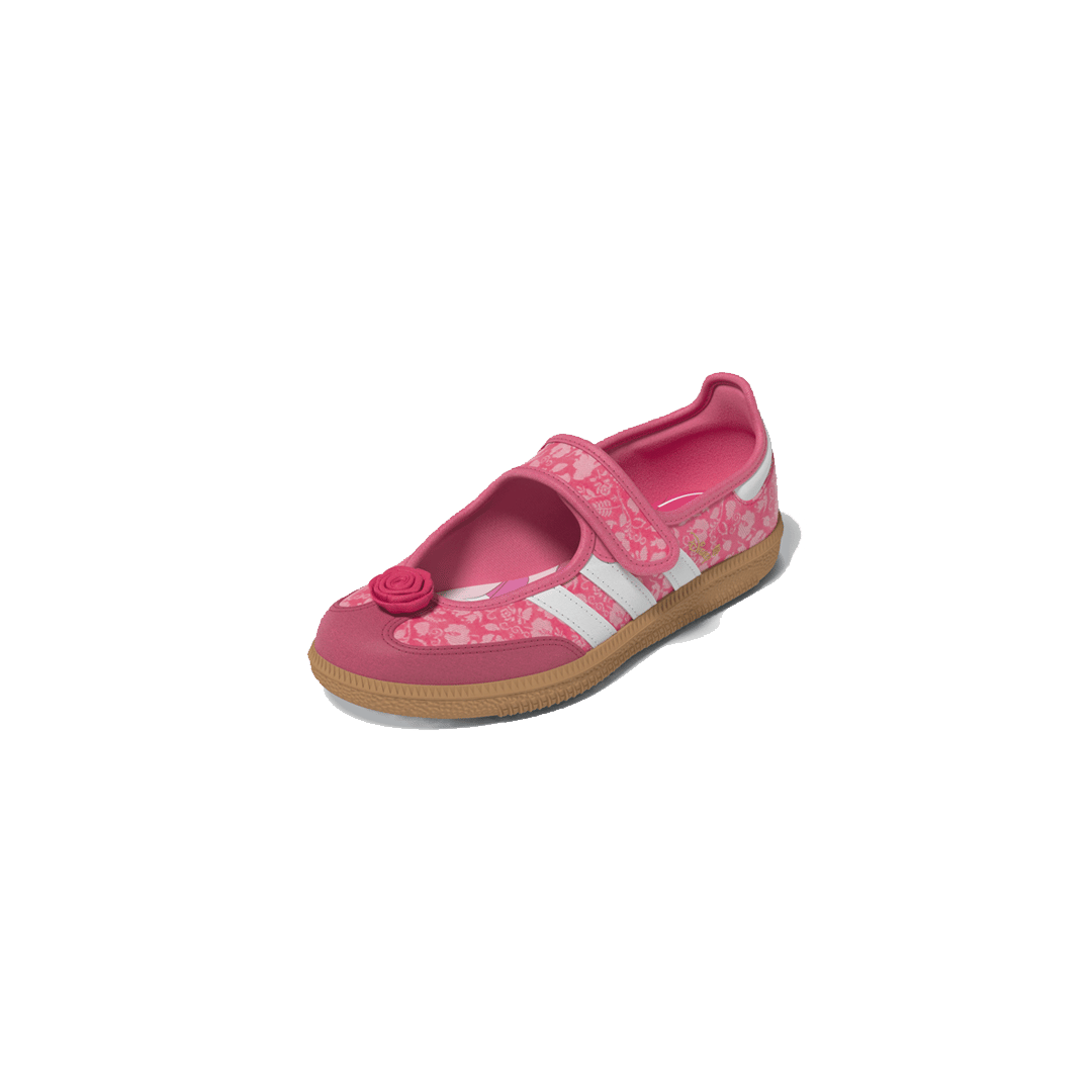 adidas KIDS' DISNEY PRINCESS SAMBA JANE SHOES PINK GLOW