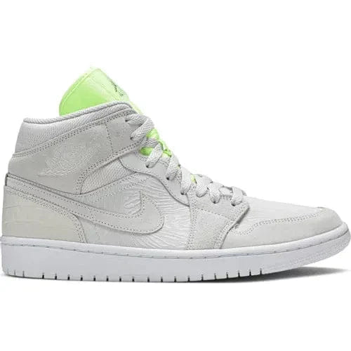 Air Jordan 1 Mid Ghost Green Grey | Authentic | Off Kicks