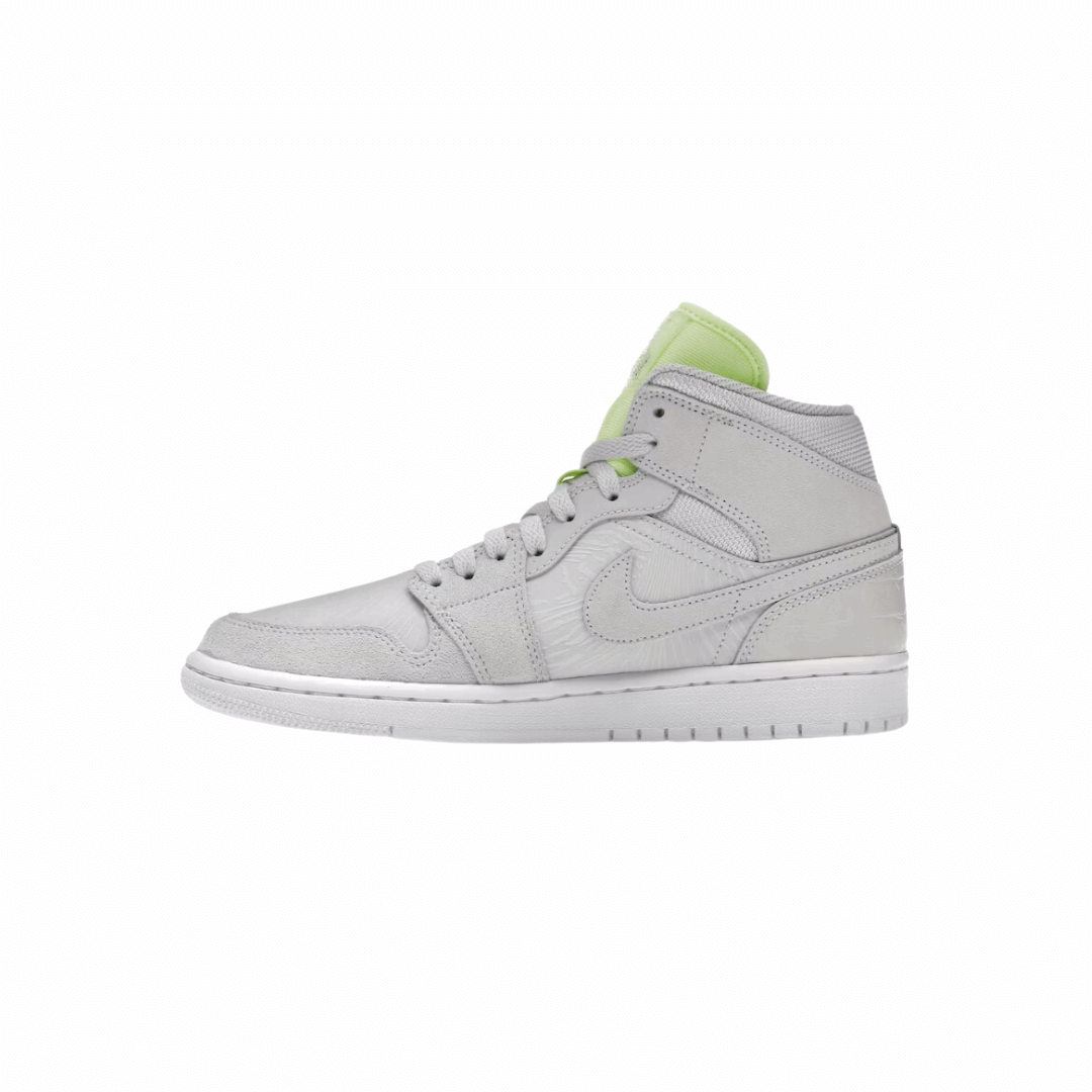 Air Jordan 1 Mid Ghost Green Grey | Authentic | Off Kicks