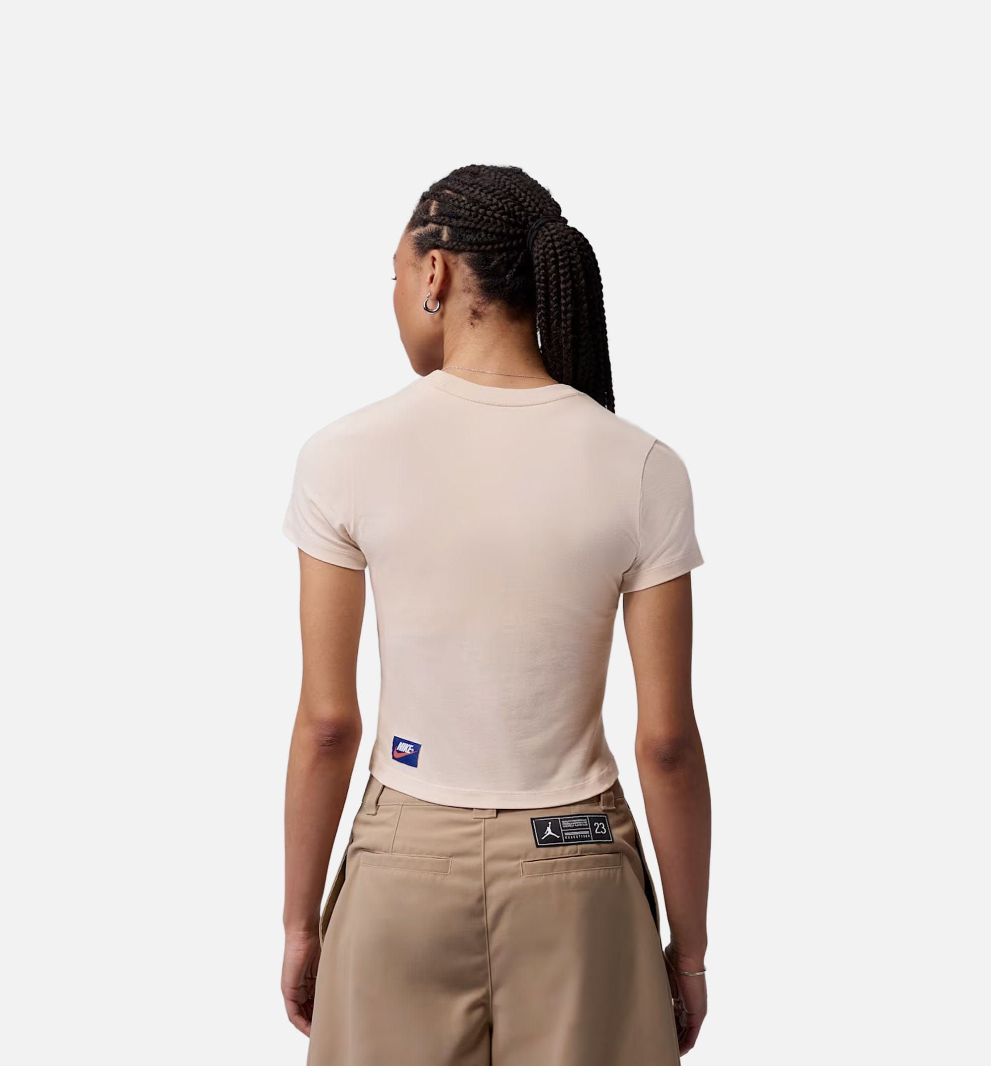 Air Jordan Flight Womens Short Sleeve Shirt - Pearl White