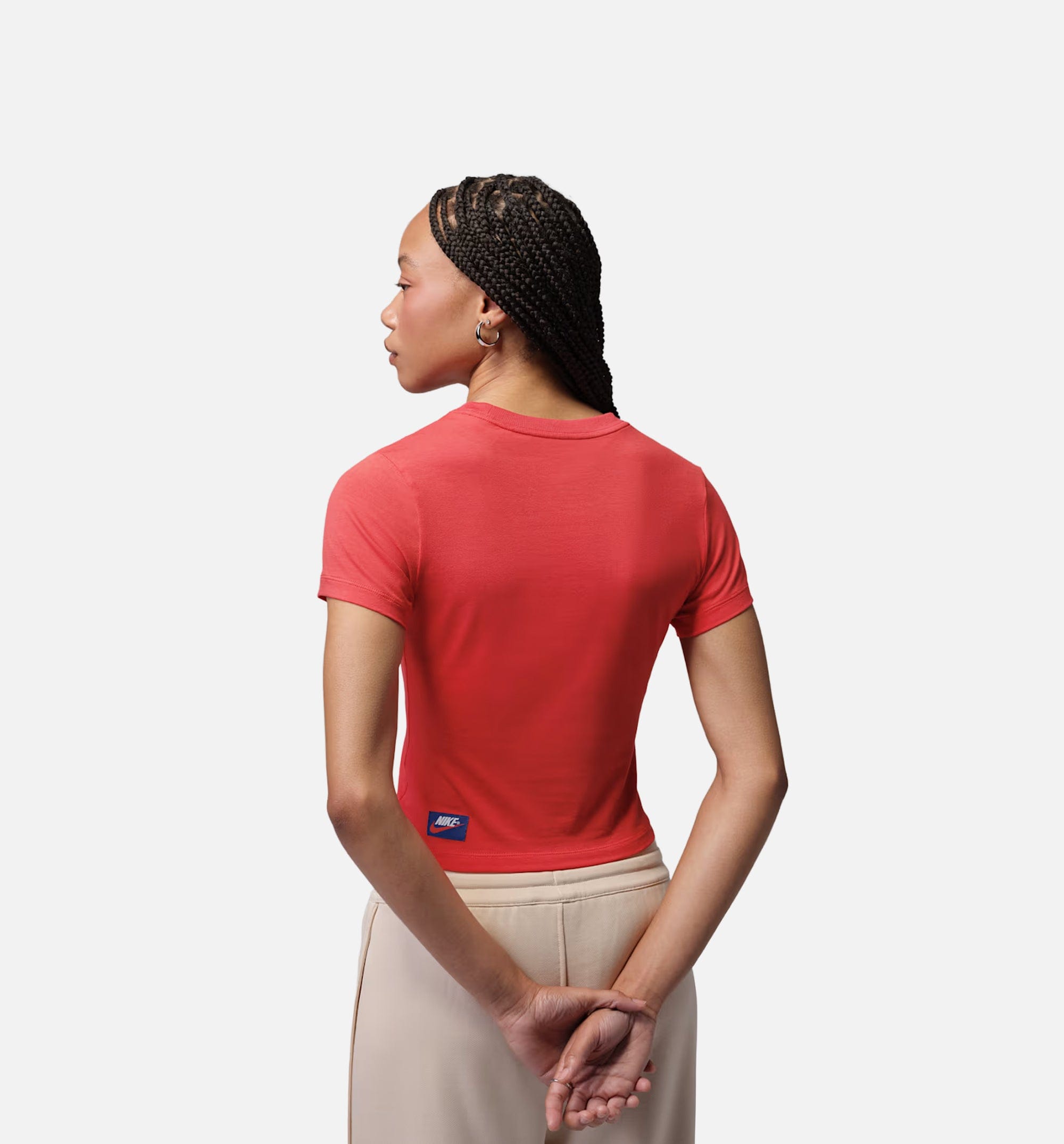 Air Jordan Flight Womens Short Sleeve Shirt - Track Red