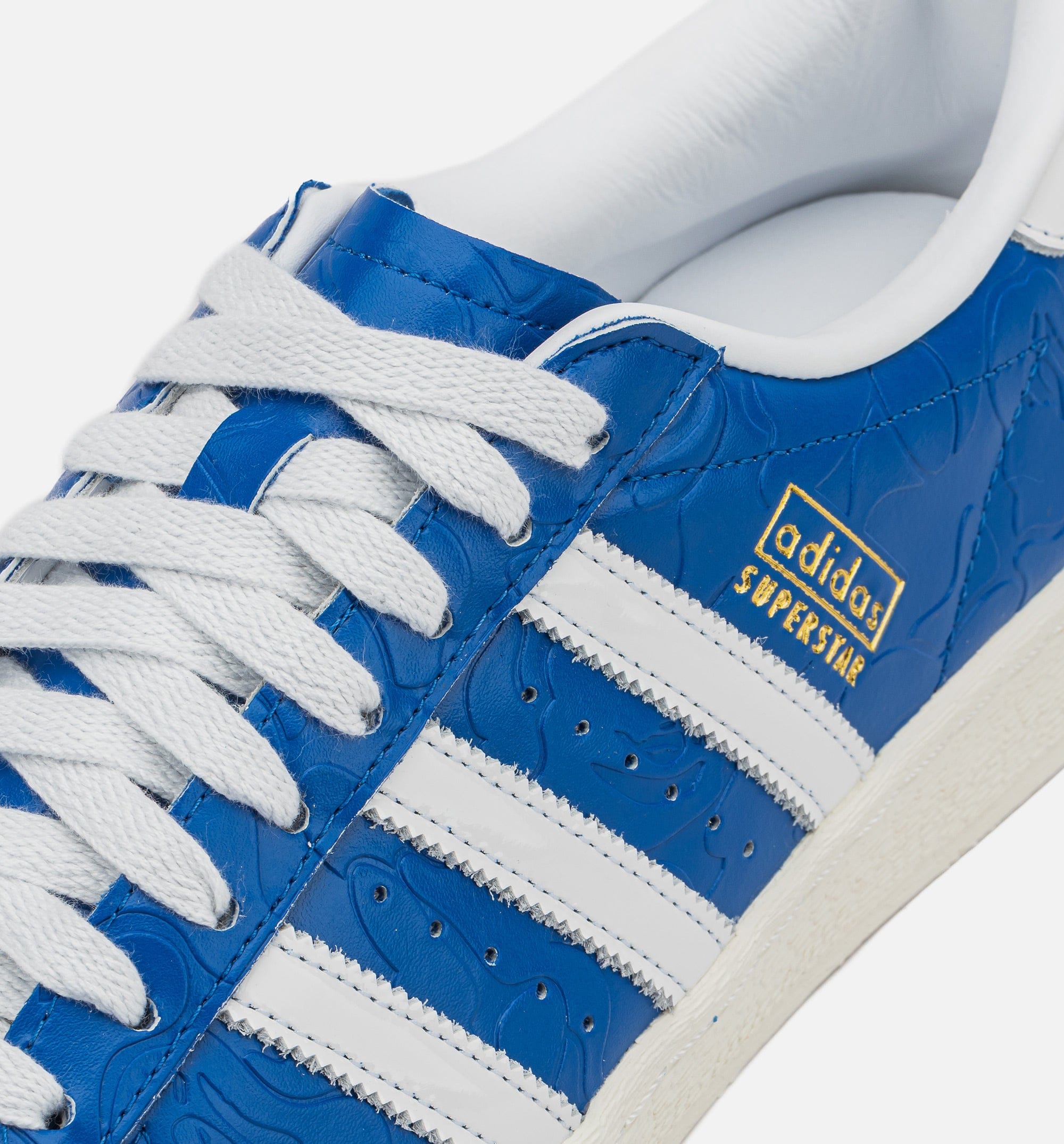 adidas Bape x Adidas Superstar Vintage Mens Lifestyle Shoe - Blue/White