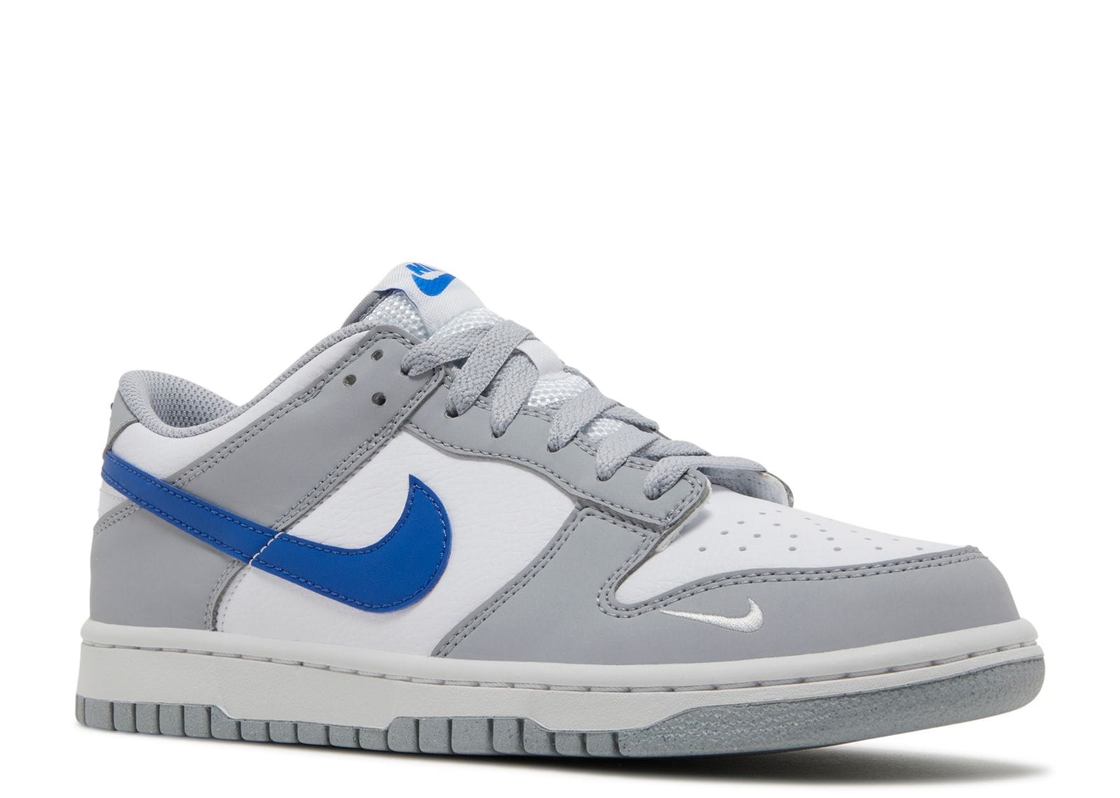 Nike Dunk Low Mini Swoosh Wolf Grey Game Royal (GS)