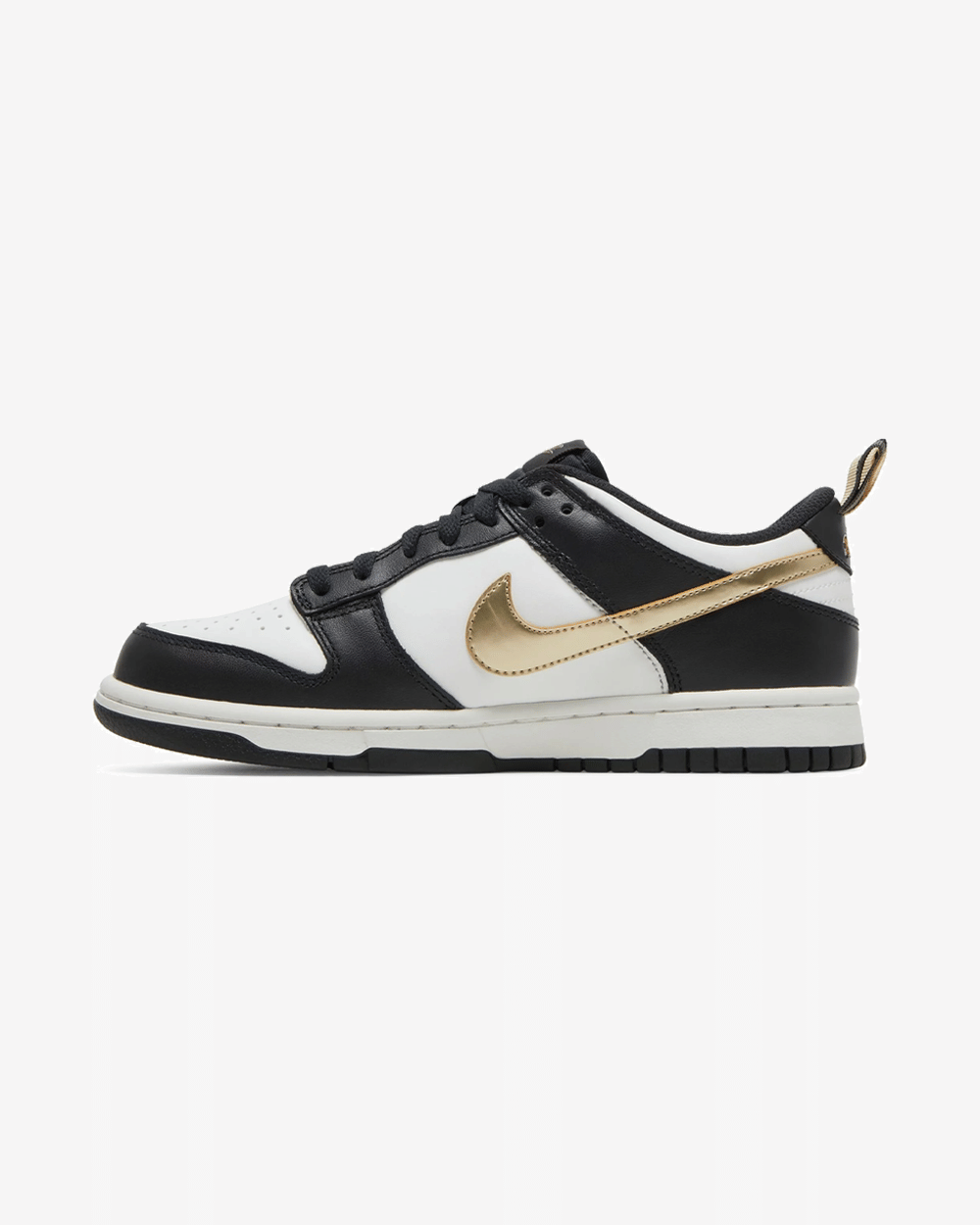 NIKE DUNK LOW METALLIC BLACK WHITE GS