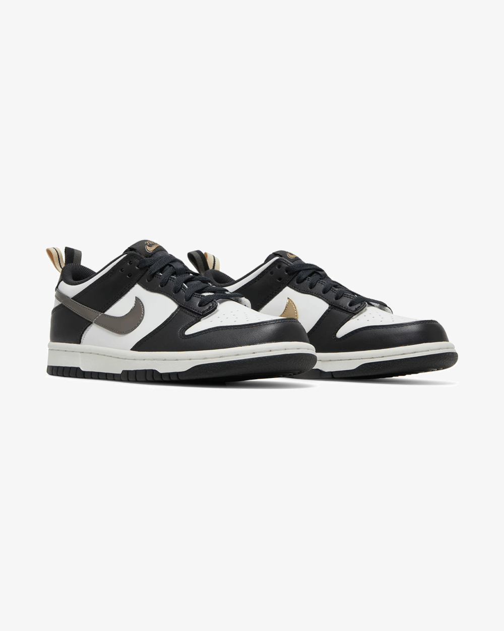 NIKE DUNK LOW METALLIC BLACK WHITE GS