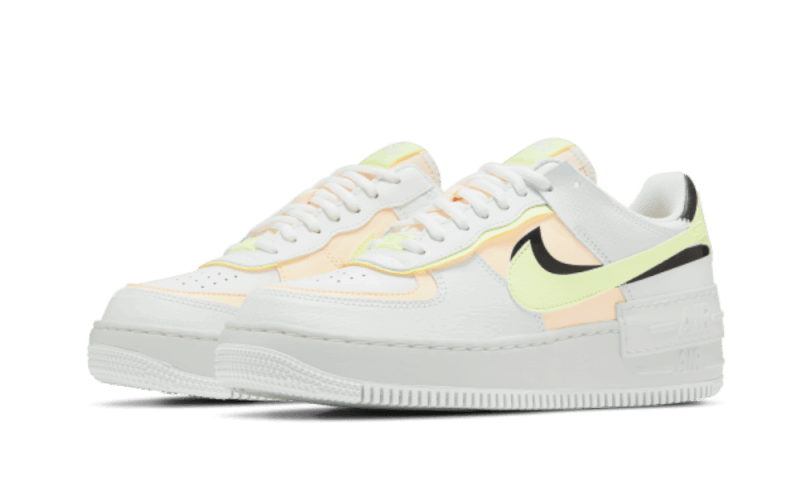 Nike Air Force 1 Shadow Summit White Barely Volt Crimson Tint
