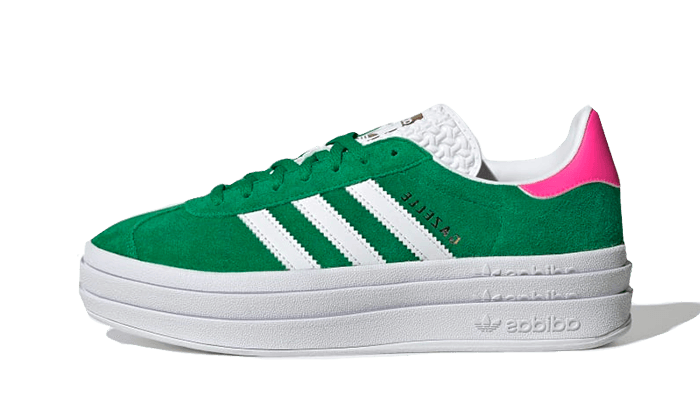 adidas Gazelle Bold Green Lucid Pink