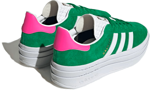 adidas Gazelle Bold Green Lucid Pink
