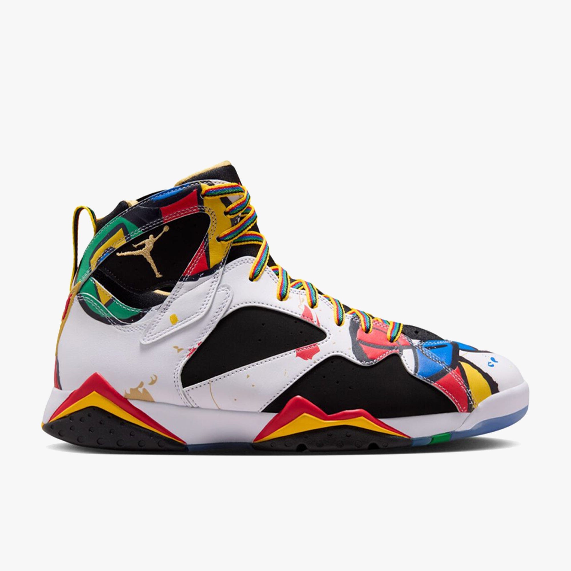 Air Jordan Jordan 7 Retro Miro White Metallic Gold / Sport Red Varsity - Royal