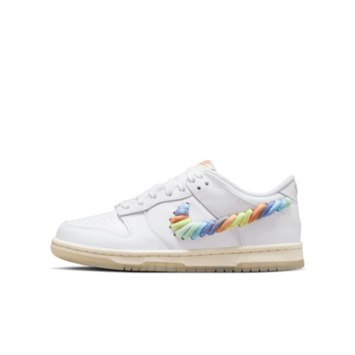 Nike Dunk Low Colourful Lace Swoosh (GS)
