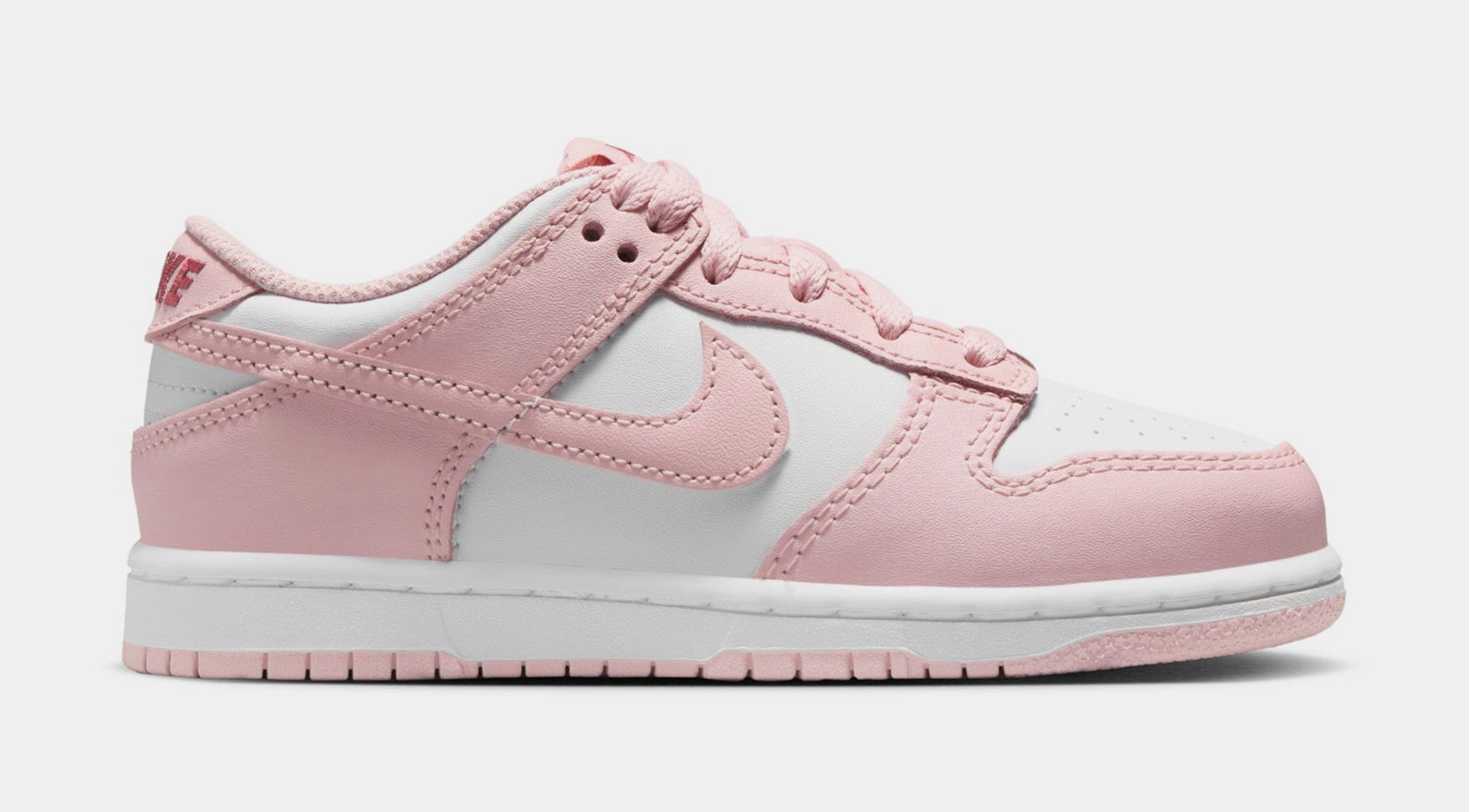 Nike Dunk Low Preschool Lifestyle Shoes (Pink Glaze/Pomegranate)