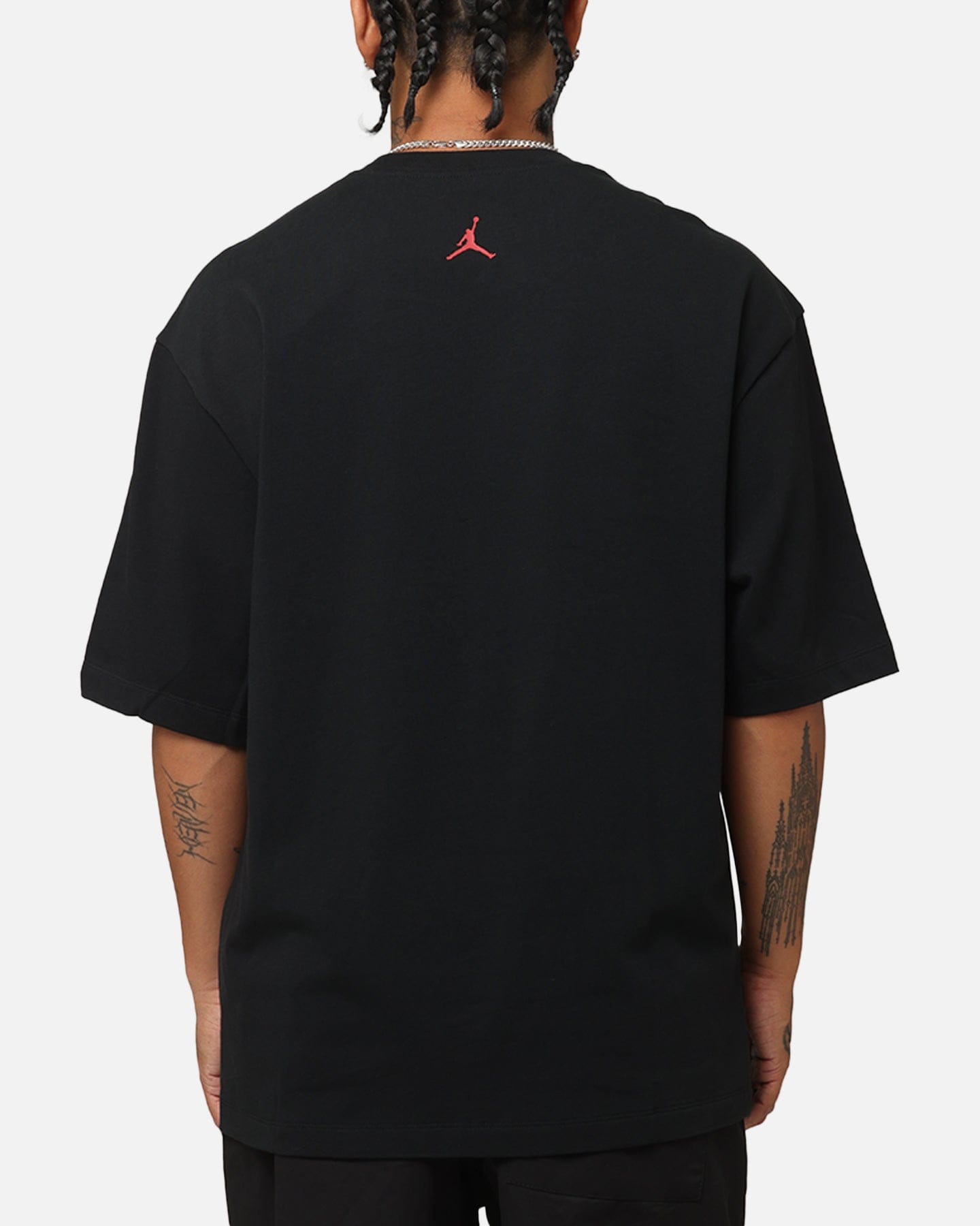 Air Jordan Jordan Brand Sneaker Patch Crewneck T - Shirt Black/Varsity Red