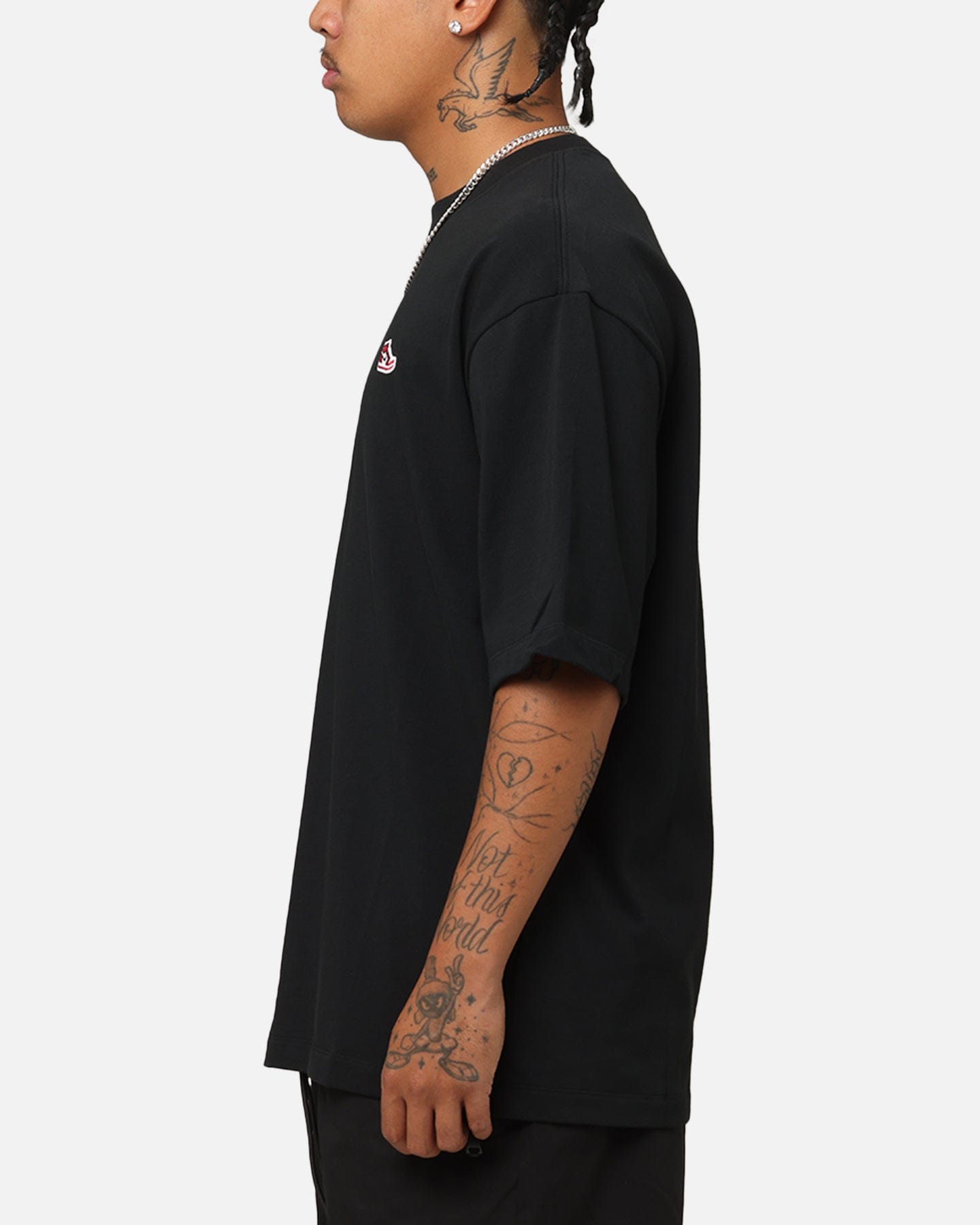 Air Jordan Jordan Brand Sneaker Patch Crewneck T - Shirt Black/Varsity Red