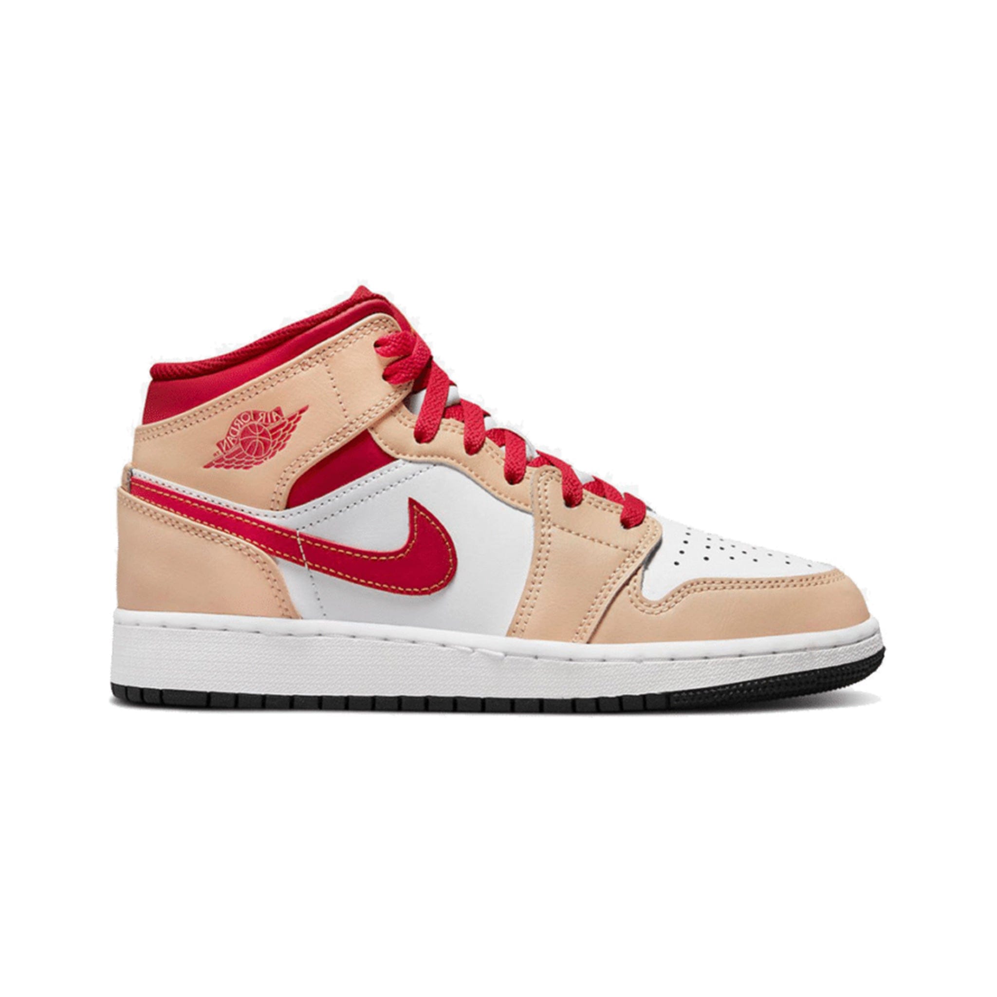 Air Jordan Jordan 1 Mid Light Curry Cardinal GS
