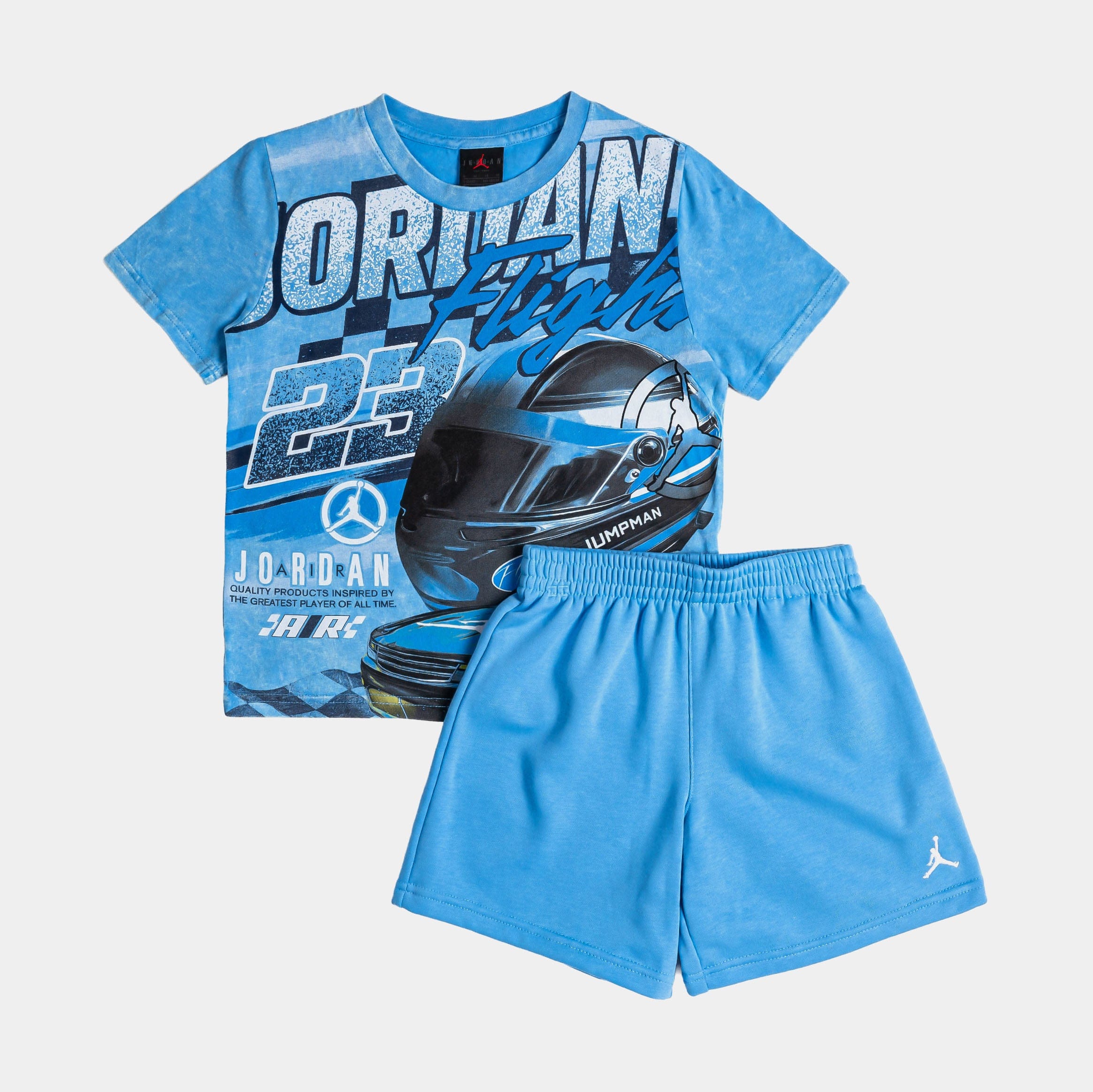 Air Jordan Raceway Short Preschool Set (Blue)