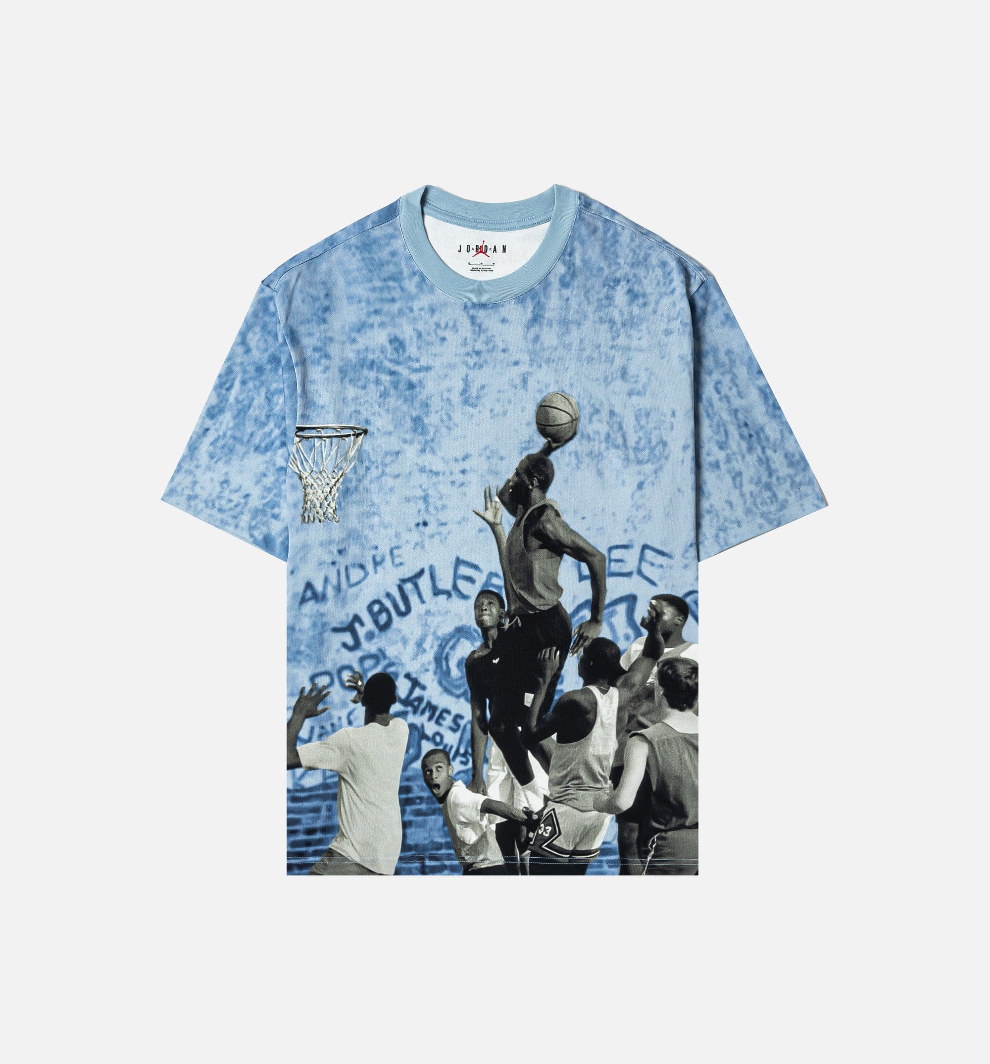 Air Jordan AJ 85 Graphic Mens Short Sleeve Shirt - Blue/Black