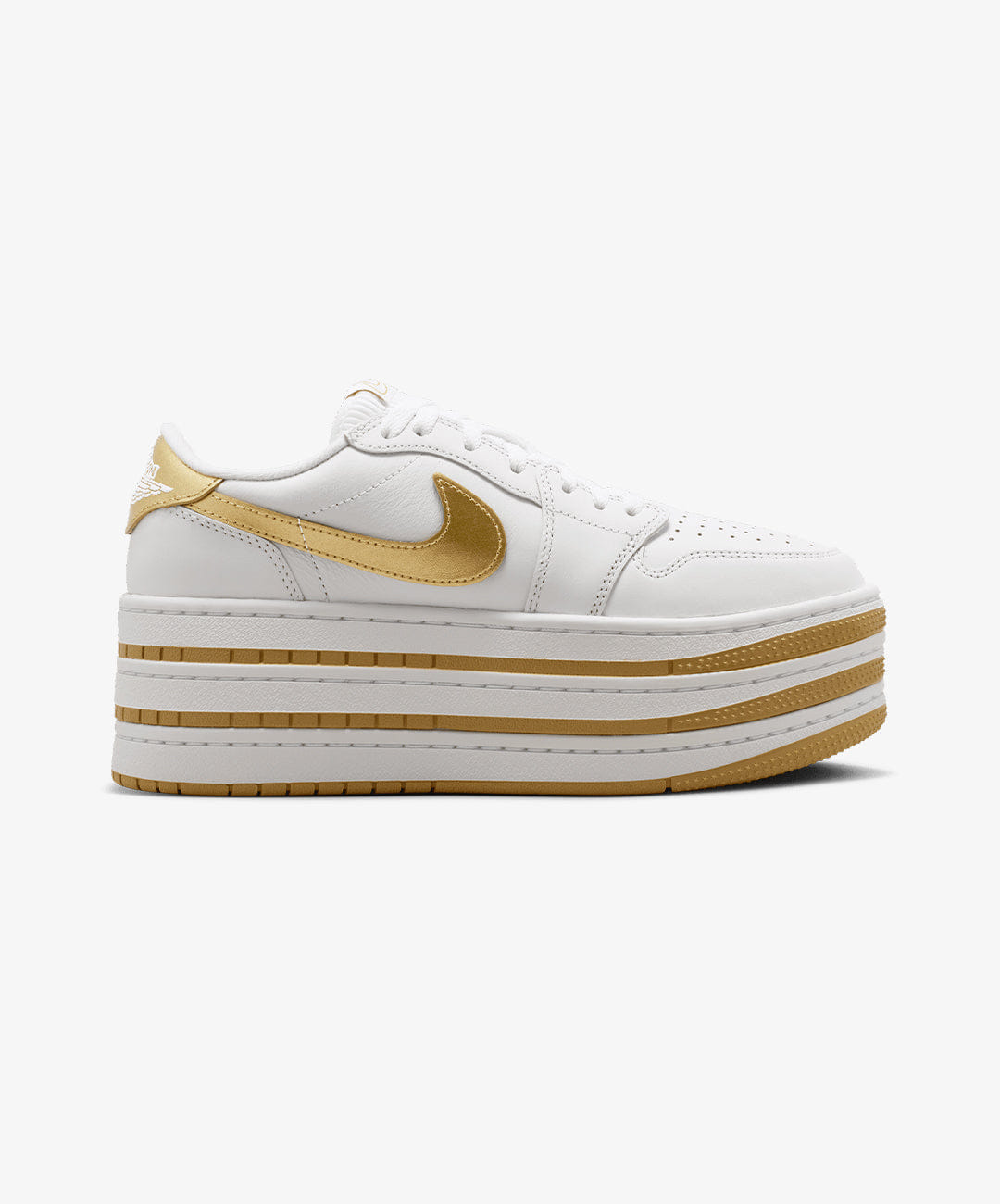 Air Jordan JORDAN | AIR JORDAN 1 TRIPLE STACK SE { WHITE/WHITE - METALLIC GOLD