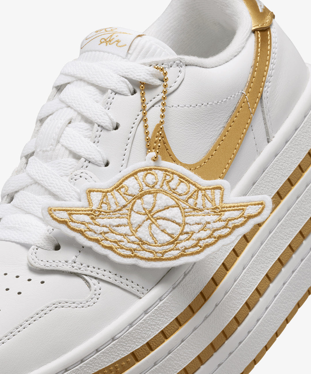 Air Jordan JORDAN | AIR JORDAN 1 TRIPLE STACK SE { WHITE/WHITE - METALLIC GOLD
