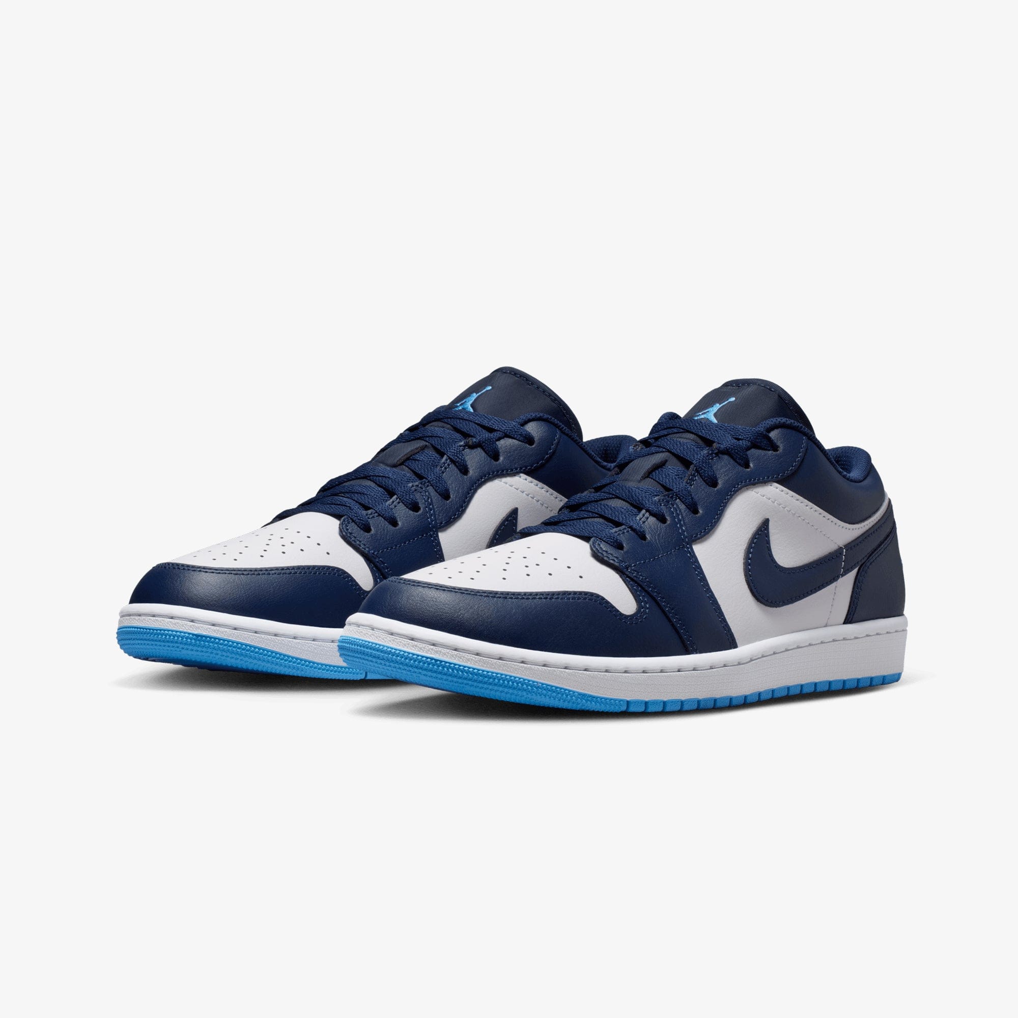 Air Jordan JORDAN | AIR JORDAN 1 LOW { MIDNIGHT NAVY/UNIVERSITY BLUE - WHITE
