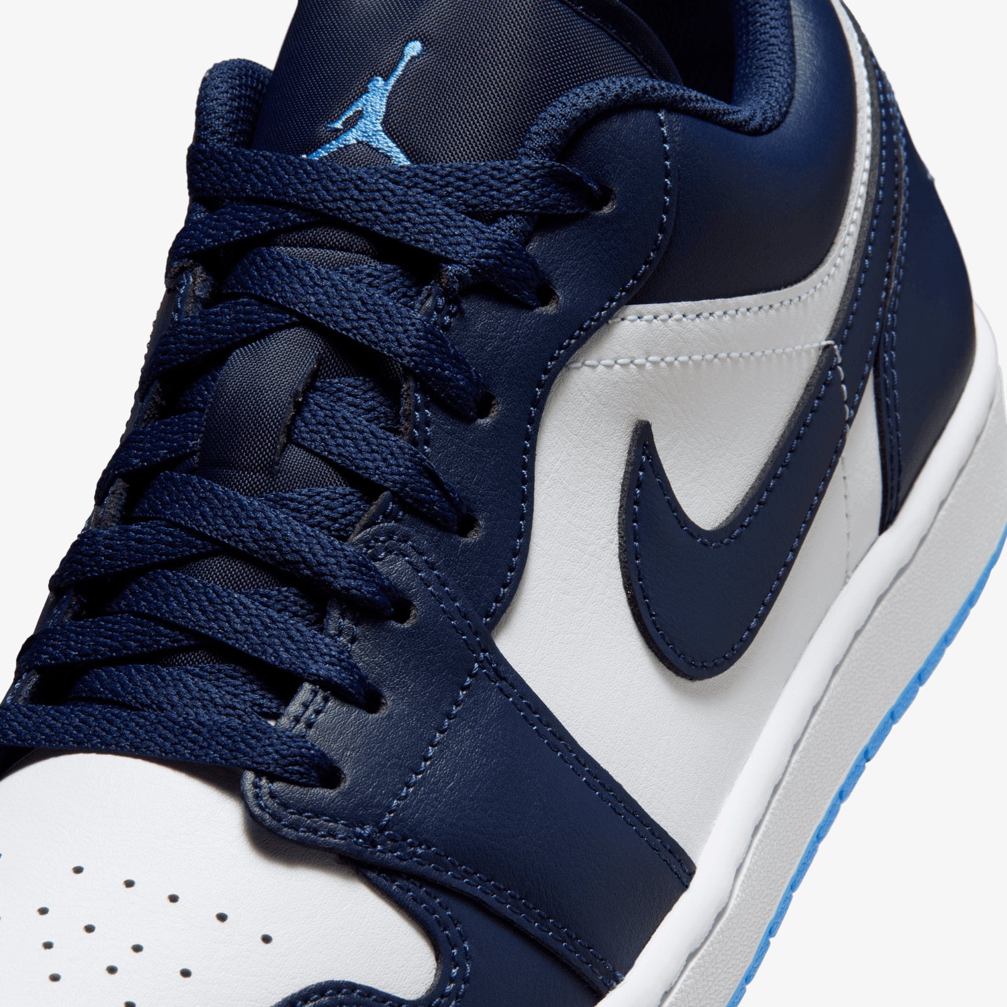 Air Jordan JORDAN | AIR JORDAN 1 LOW { MIDNIGHT NAVY/UNIVERSITY BLUE - WHITE