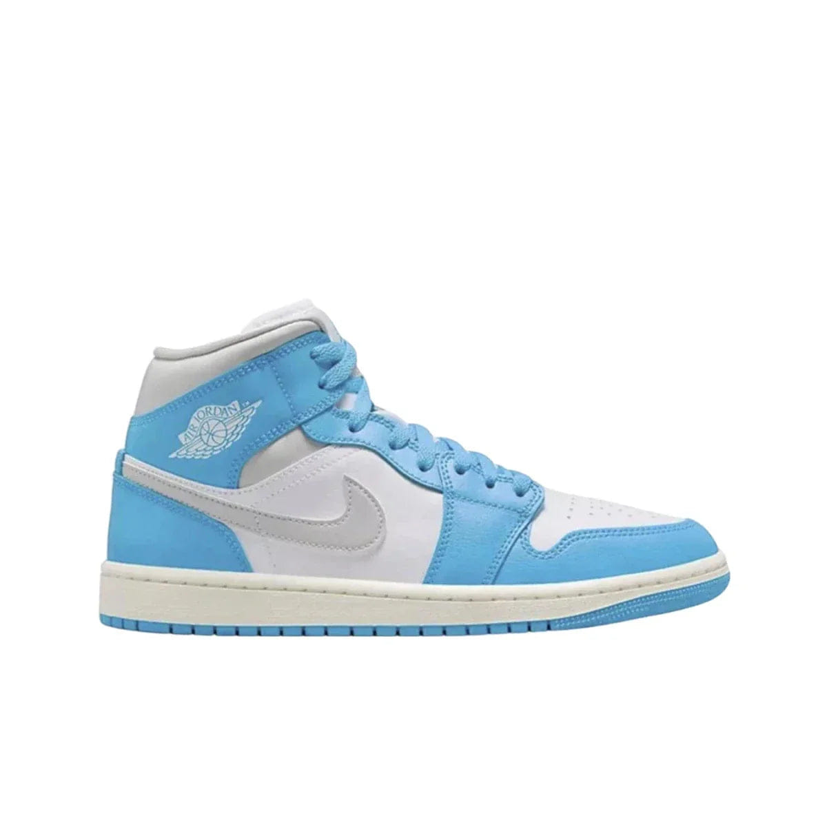 Air Jordan Jordan 1 Mid Dark Powder Blue White Sail Neutral Grey (Women's)