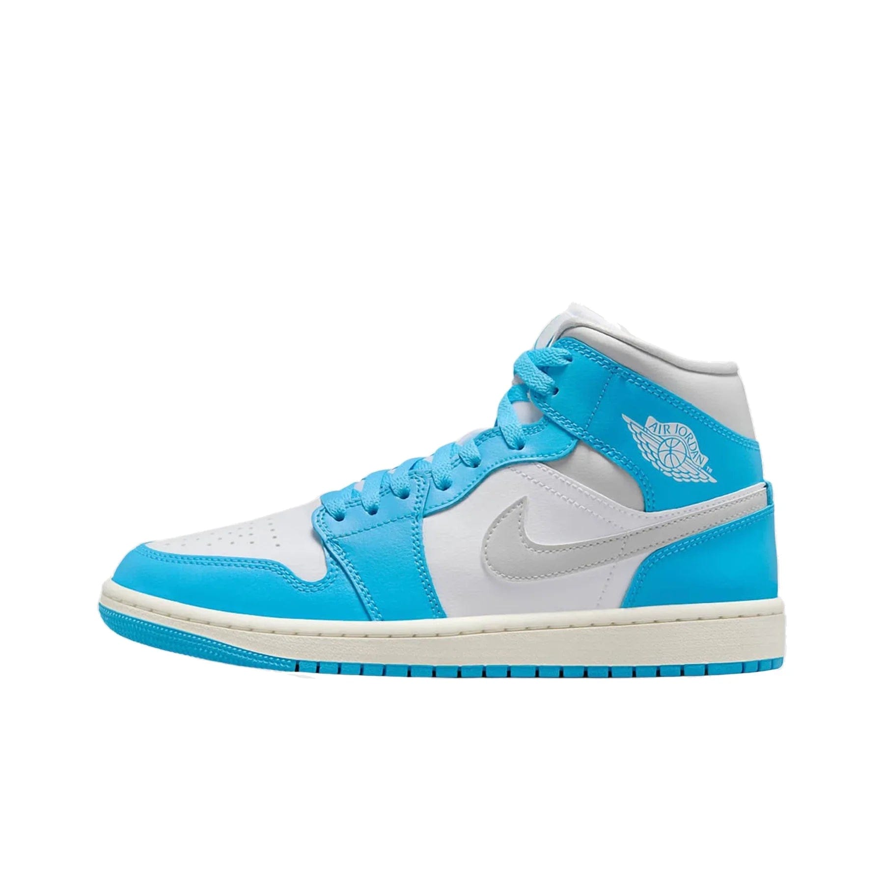 Air Jordan Jordan 1 Mid Dark Powder Blue White Sail Neutral Grey (Women's)