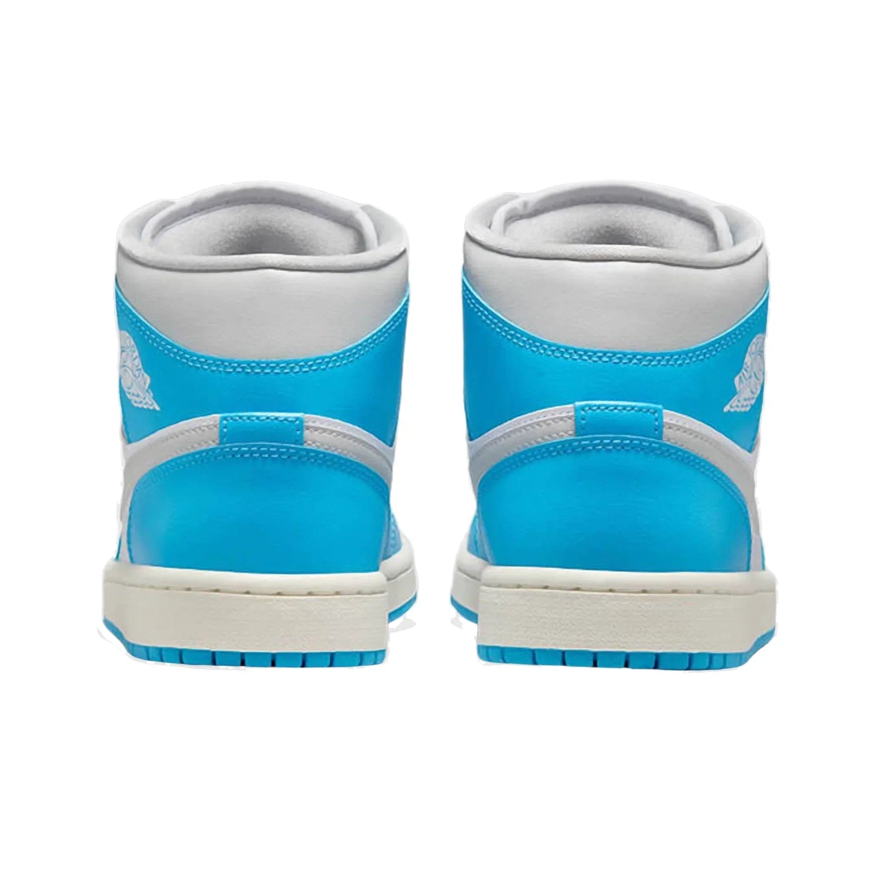 Air Jordan Jordan 1 Mid Dark Powder Blue White Sail Neutral Grey (Women's)