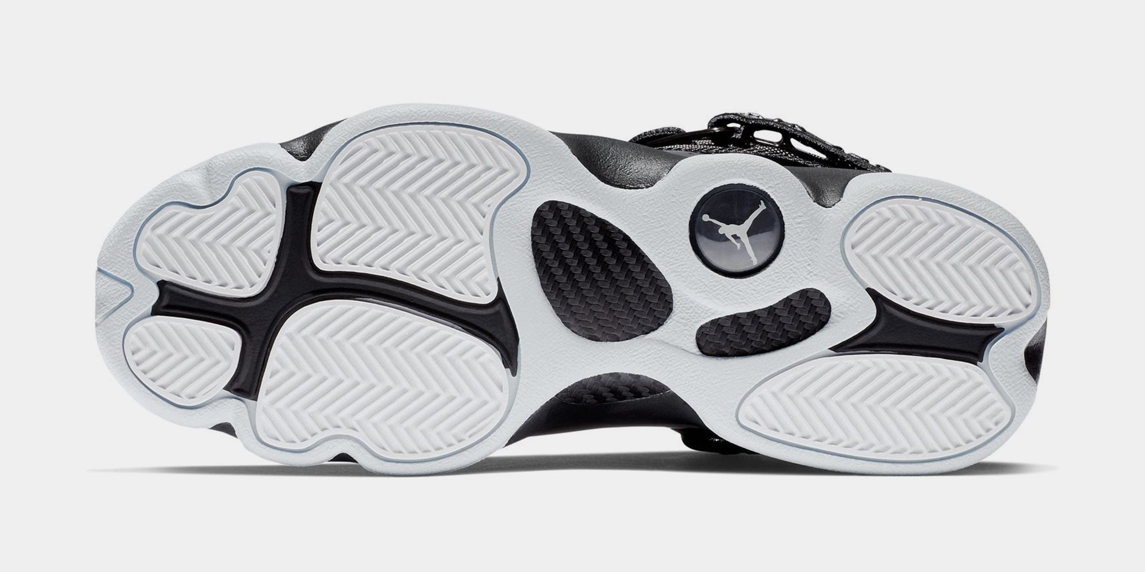 Air Jordan 6 Rings Grade School Basketball Shoes (Black/White/Black)