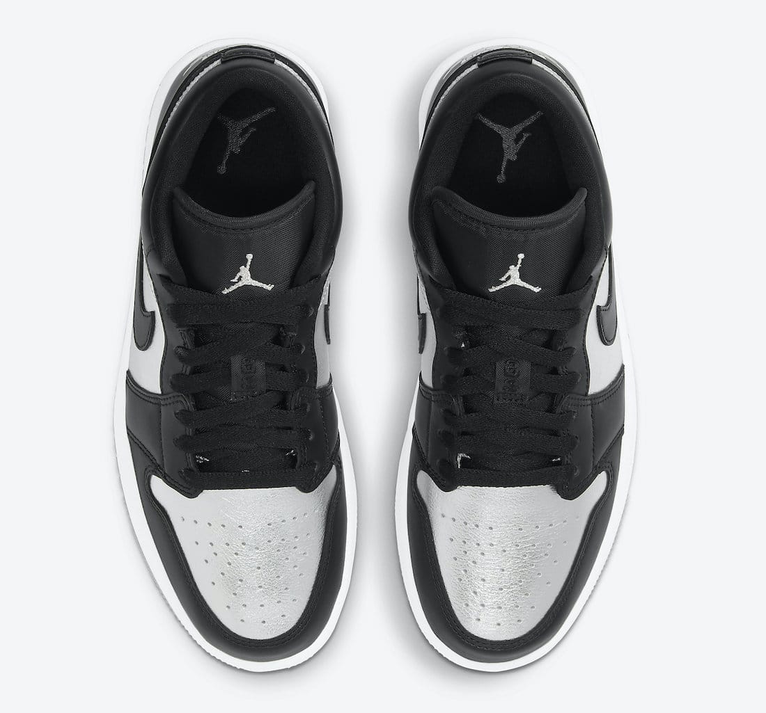Air Jordan 1 Low SE Black Metallic Silver (W)