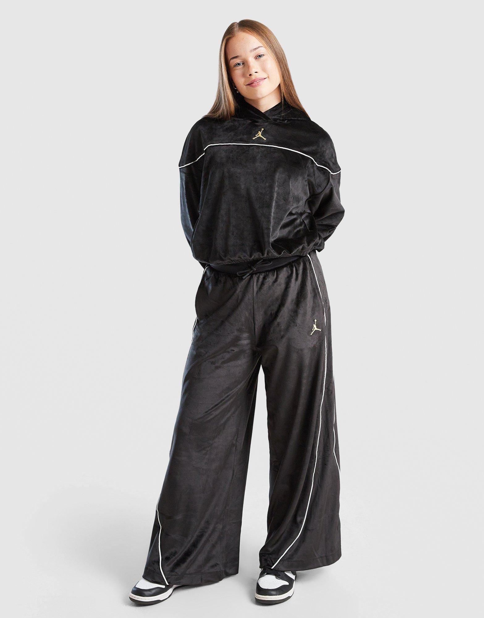 Air Jordan Girls' Velour Hoodie Junior