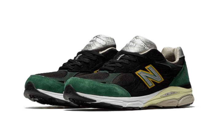 New Balance 990 V3 Black Green Yellow