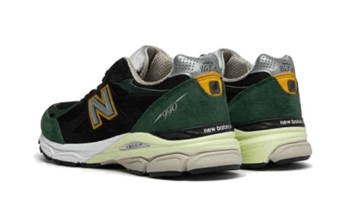 New Balance 990 V3 Black Green Yellow