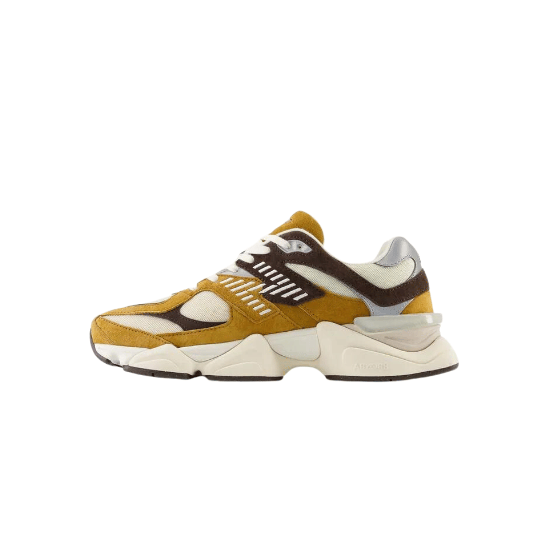 New Balance 9060 Leather, Suede and Mesh Trainers