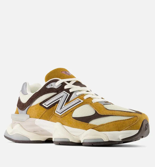 New Balance 9060 Leather, Suede and Mesh Trainers