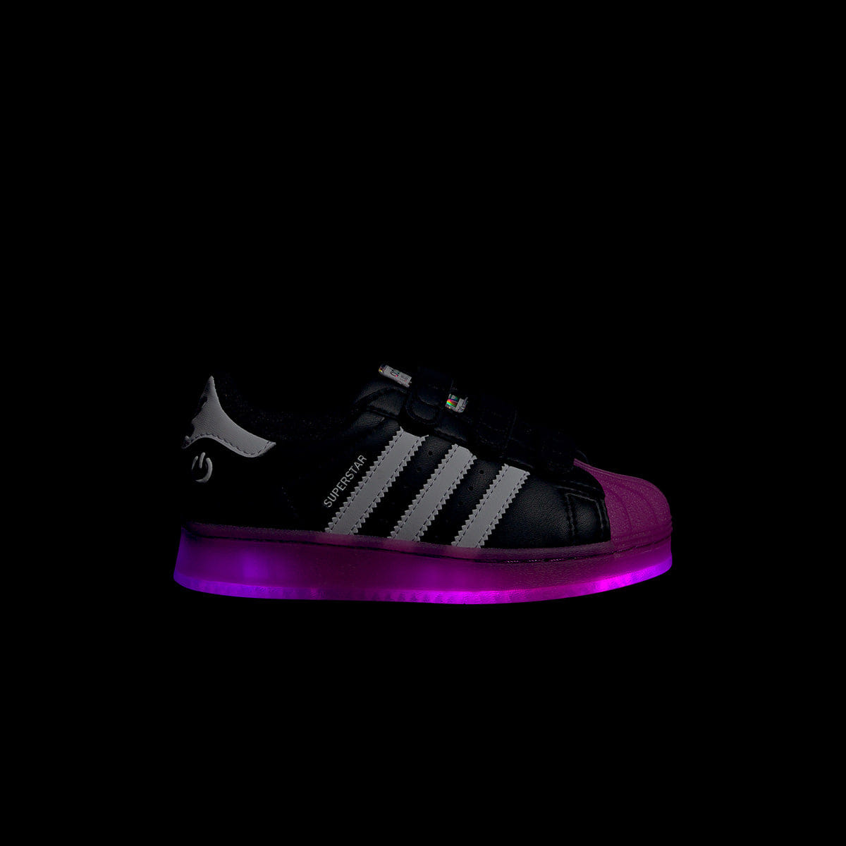 adidas Kids Superstar LED Light Black