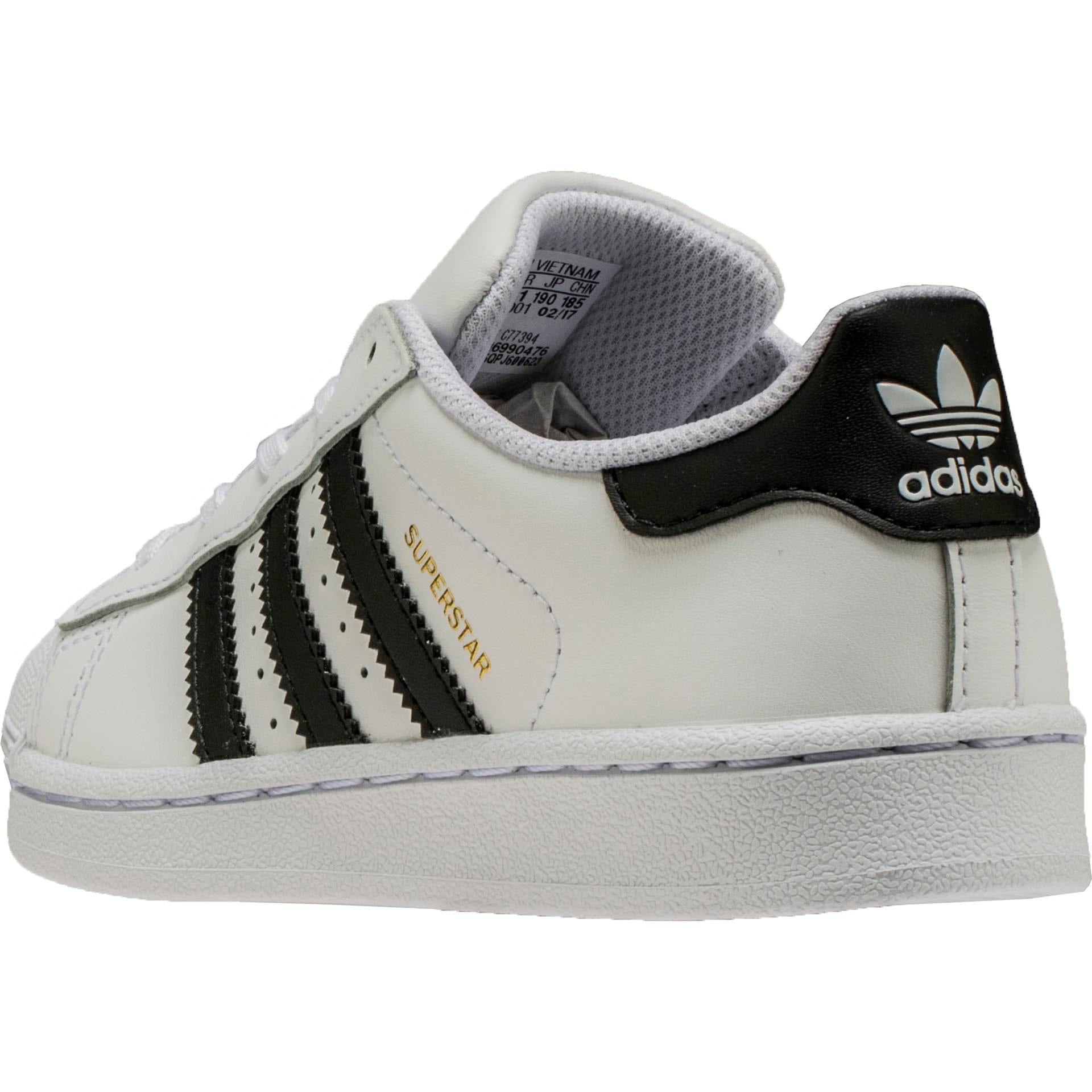 adidas Superstar Preschool Lifestyle Shoe - White/Black