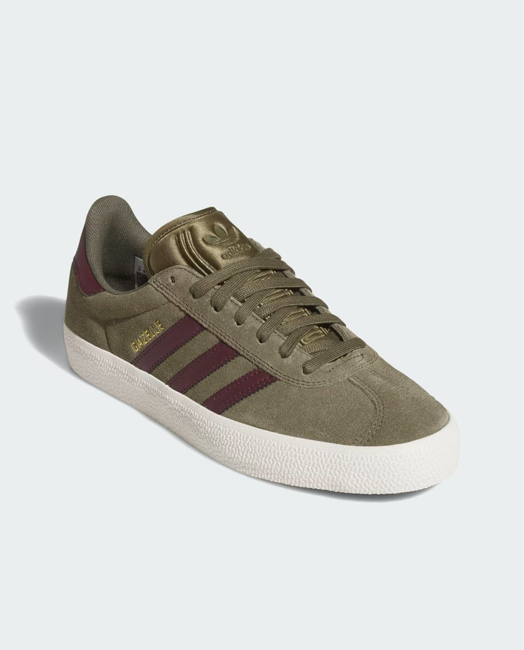 adidas - Gazelle ADV Shoe - Olive Strata/Maroon/Chalk White